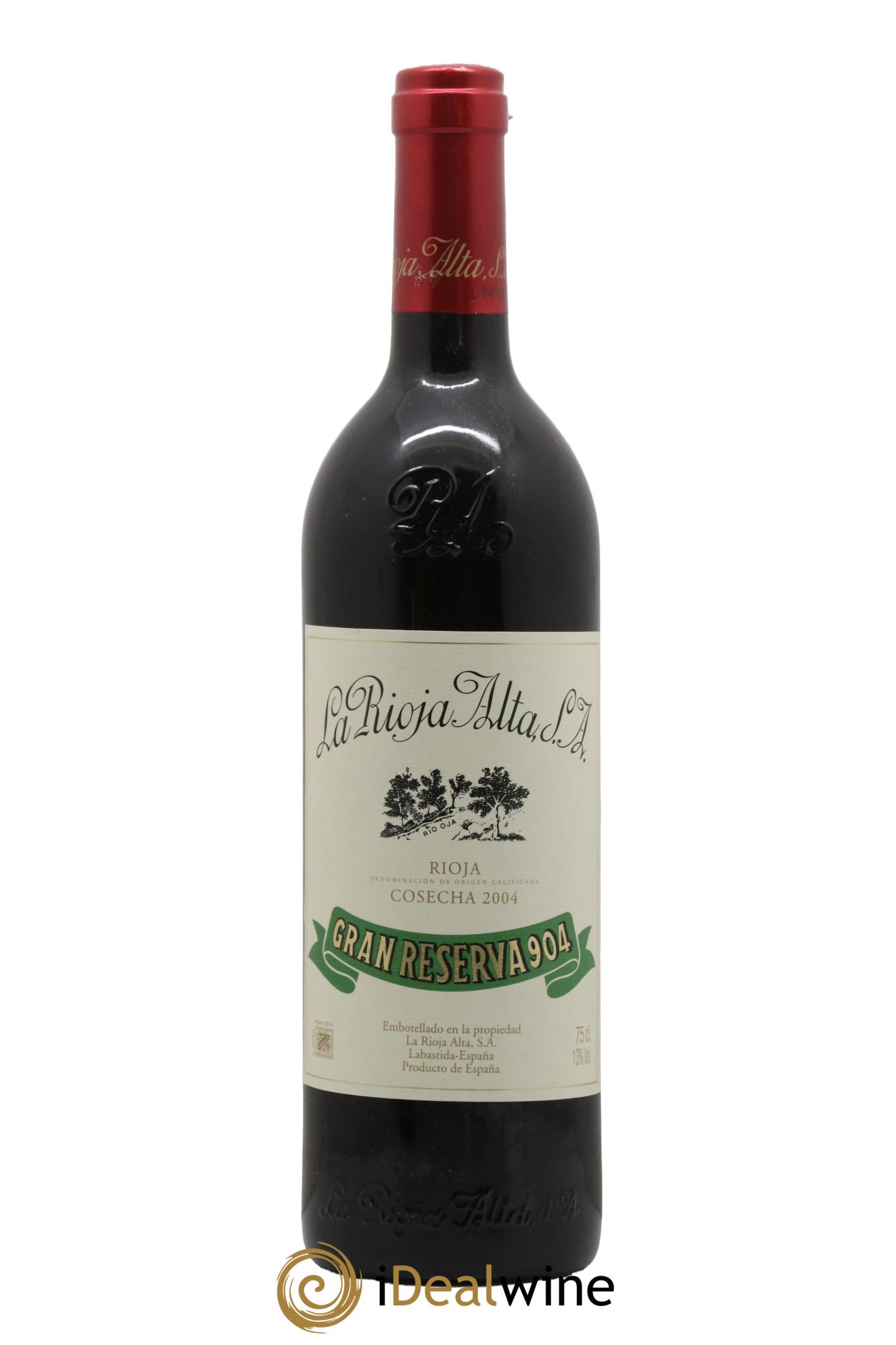 Rioja DOCa Gran Reserva 904 La Rioja Alta 2004 - Lot of 1 bottle - 0