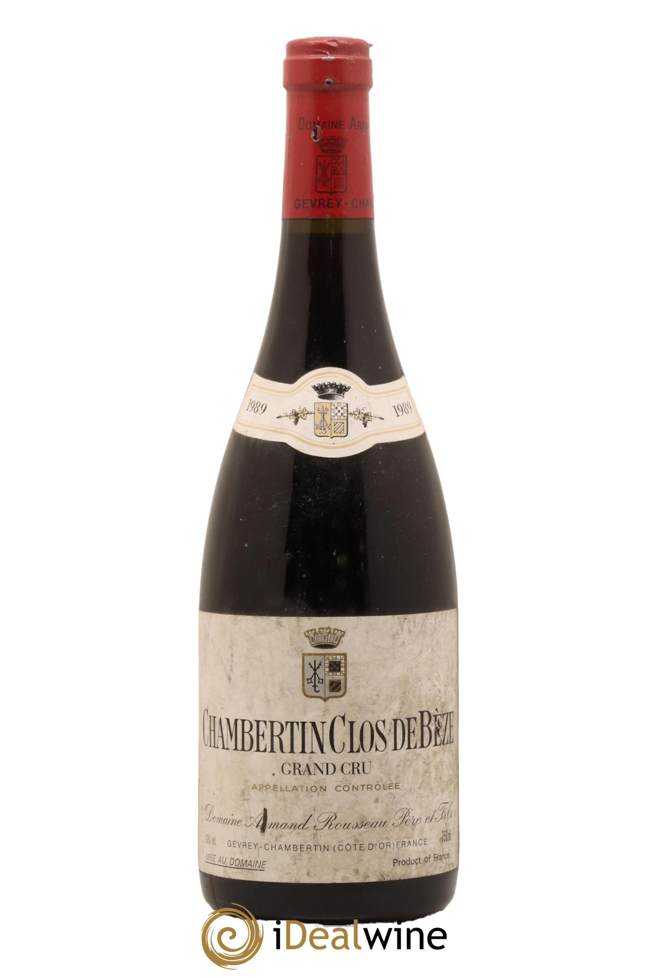 Chambertin Clos de Bèze Grand Cru Armand Rousseau (Domaine) 1989 - Lot de 1 bouteille - 0