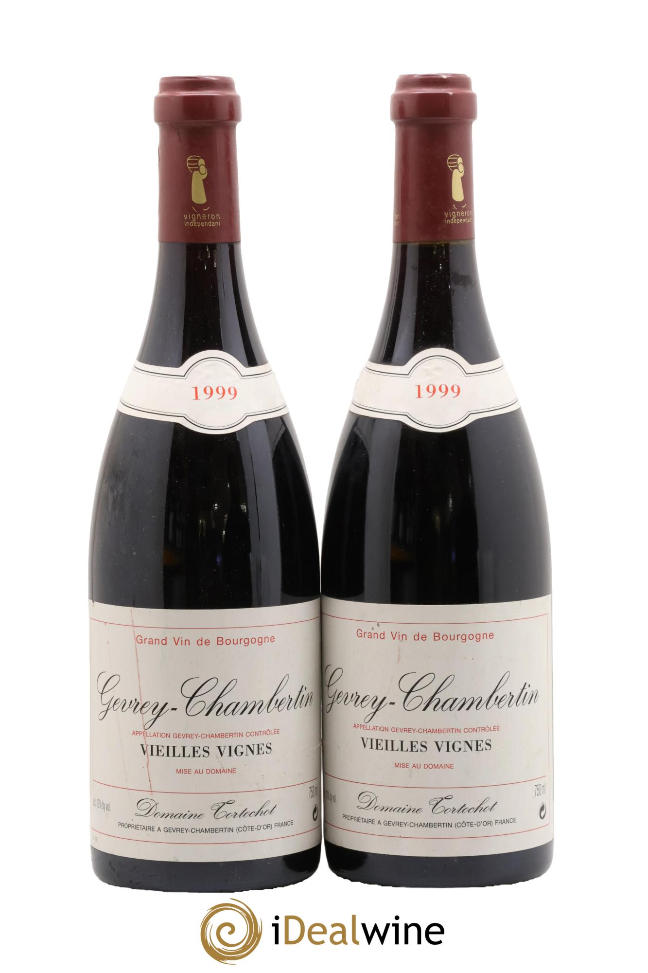 Gevrey-Chambertin Vieilles vignes Tortochot (Domaine) 1999 - Lot of 2 bottles - 0