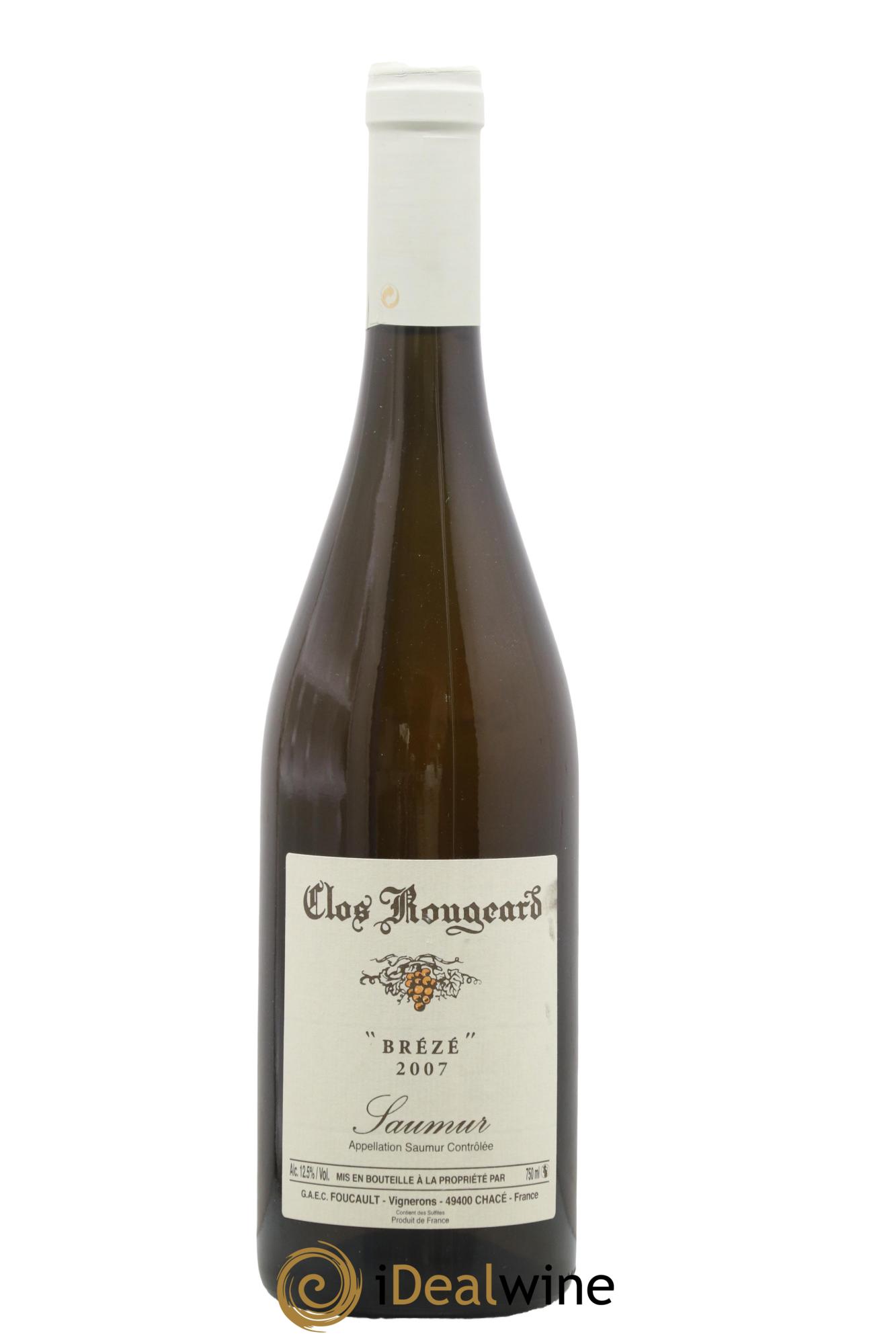 Saumur Brézé Clos Rougeard 2007 - Lot de 1 bouteille - 0