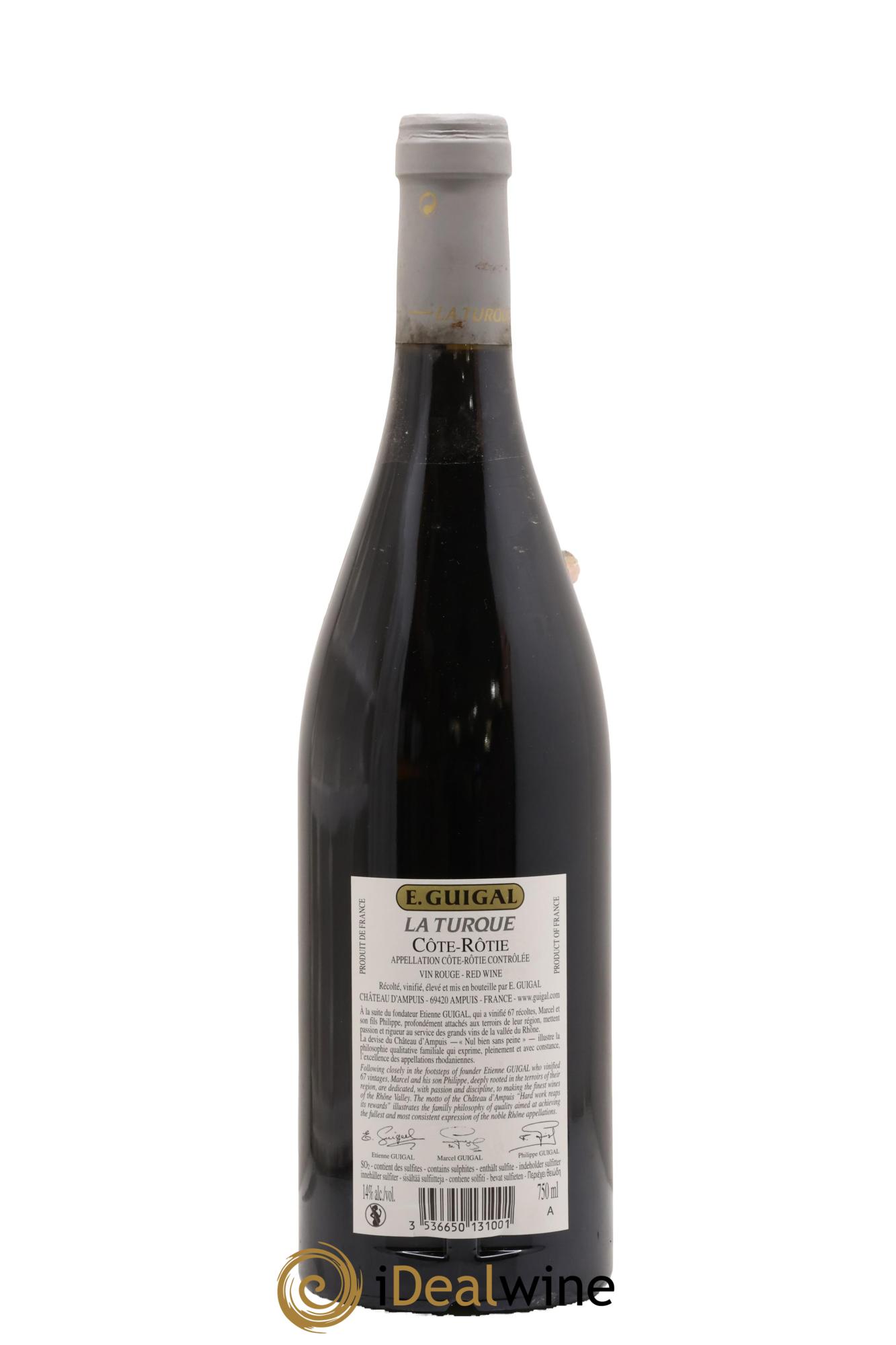 Côte-Rôtie La Turque Guigal 2015 - Lote de 1 botella - 1