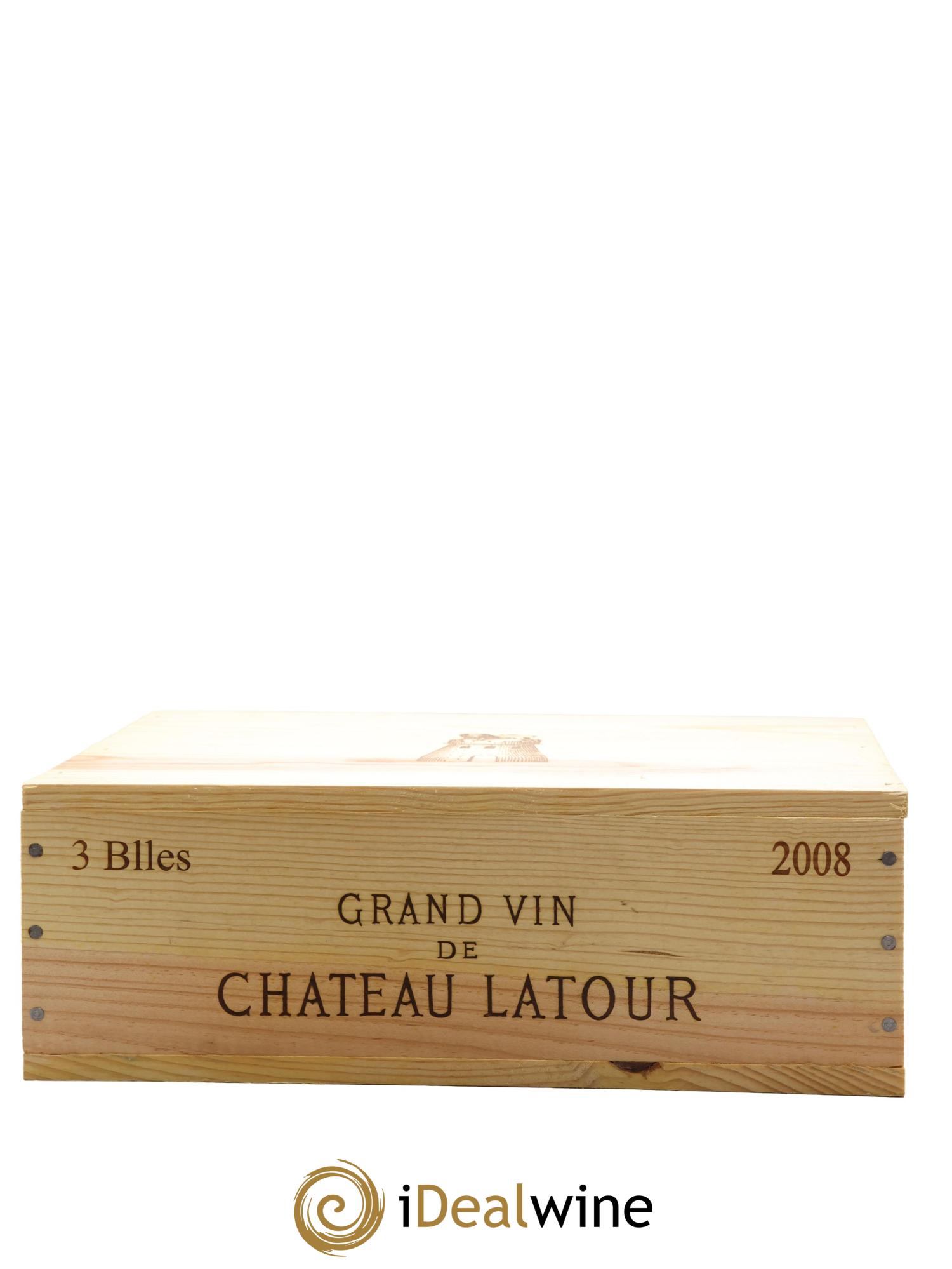 Château Latour 1er Grand Cru Classé 2008 - Lotto di 3 bottiglie - 3