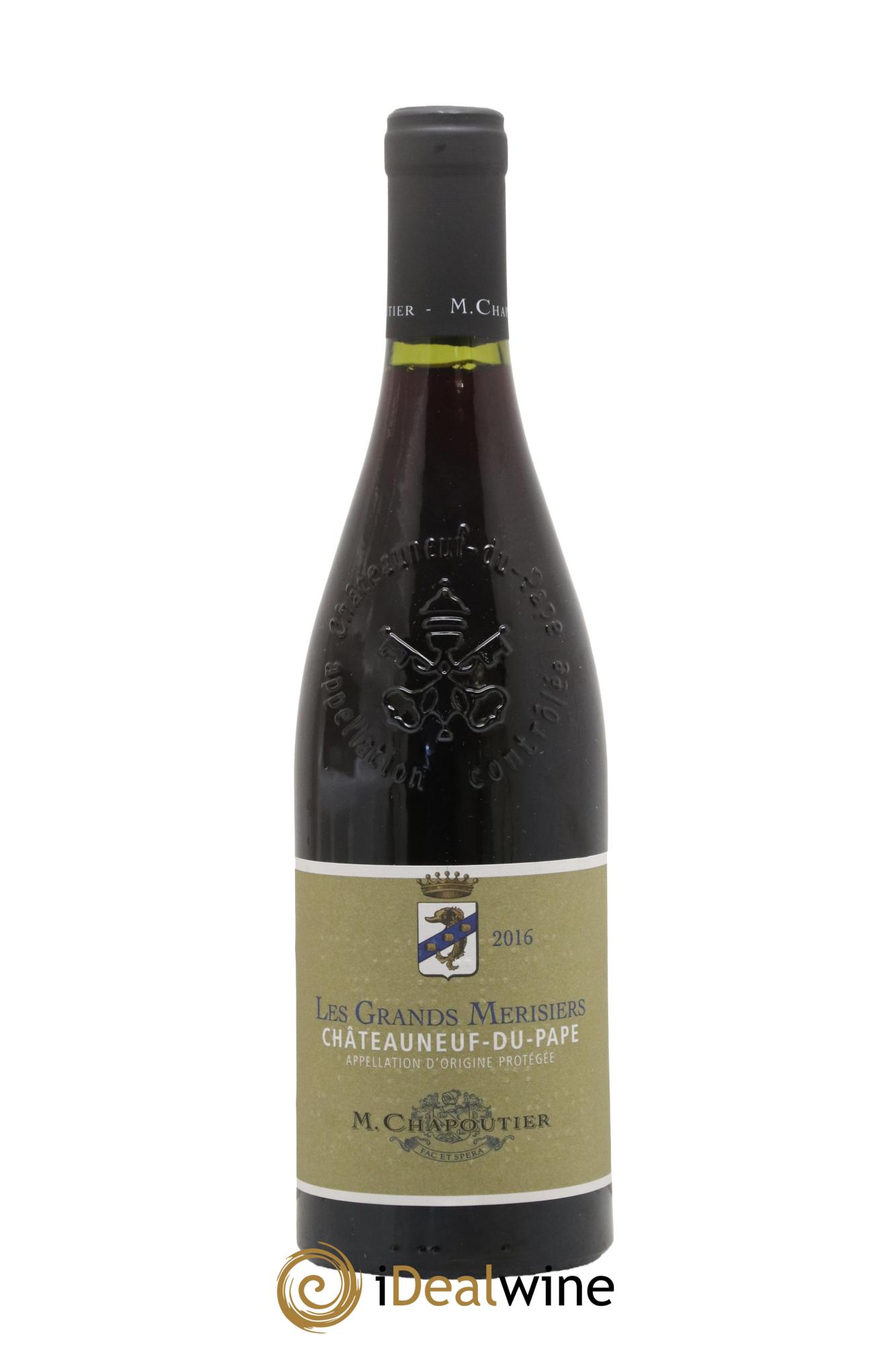 Châteauneuf-du-Pape Les Grands Merisiers Chapoutier 2016 - Posten von 1 Flasche - 0