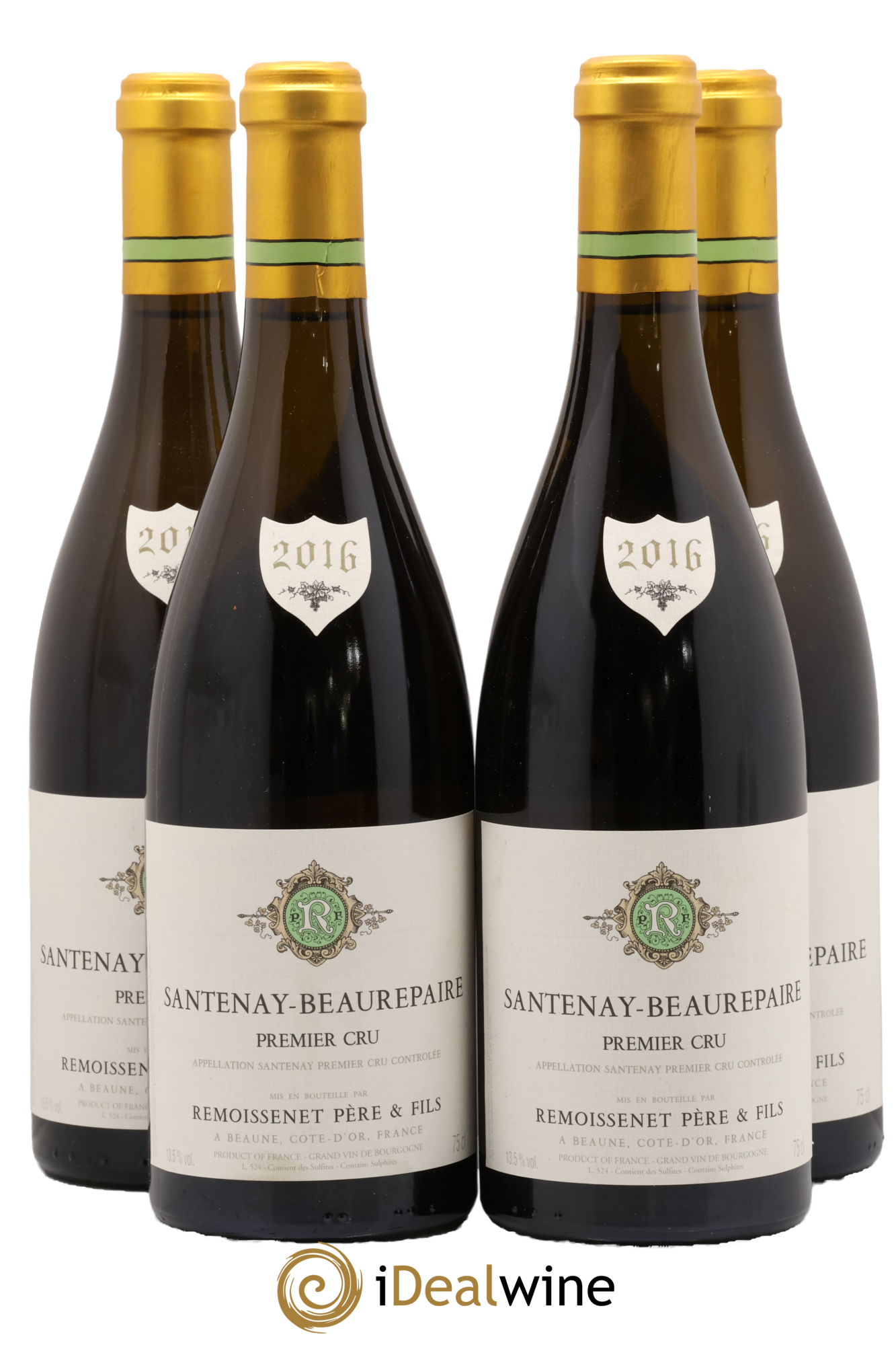 Santenay 1er Cru Beaurepaire Remoissenet Père et Fils 2016 - Lot de 4 bouteilles - 0