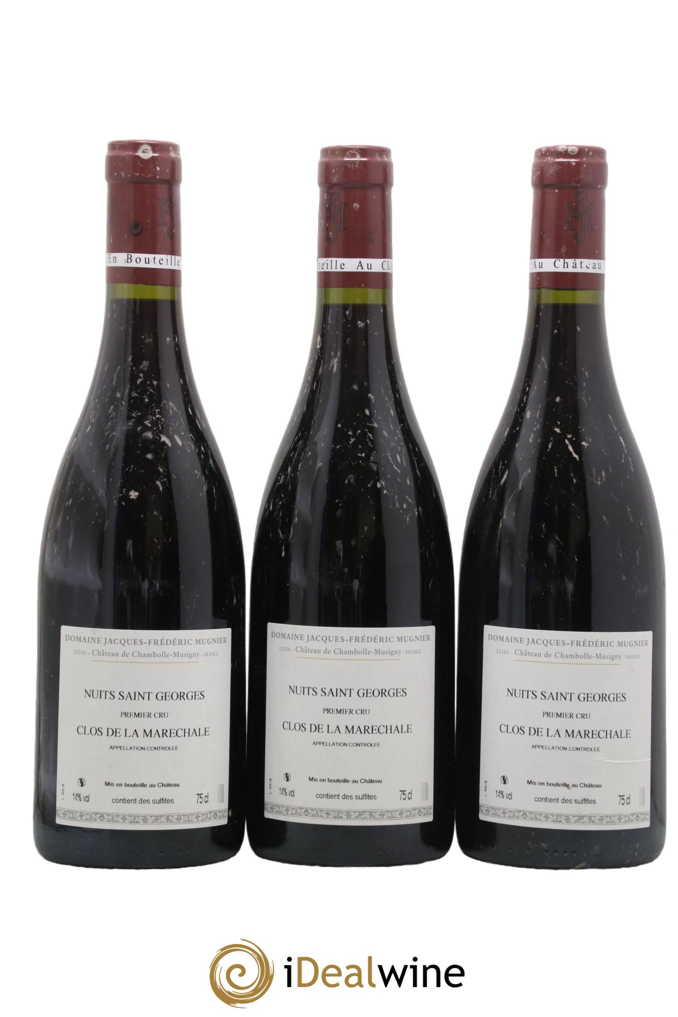 Nuits-Saint-Georges 1er Cru Clos de La Maréchale Jacques-Frédéric Mugnier  2016 - Lotto di 3 bottiglie - 1