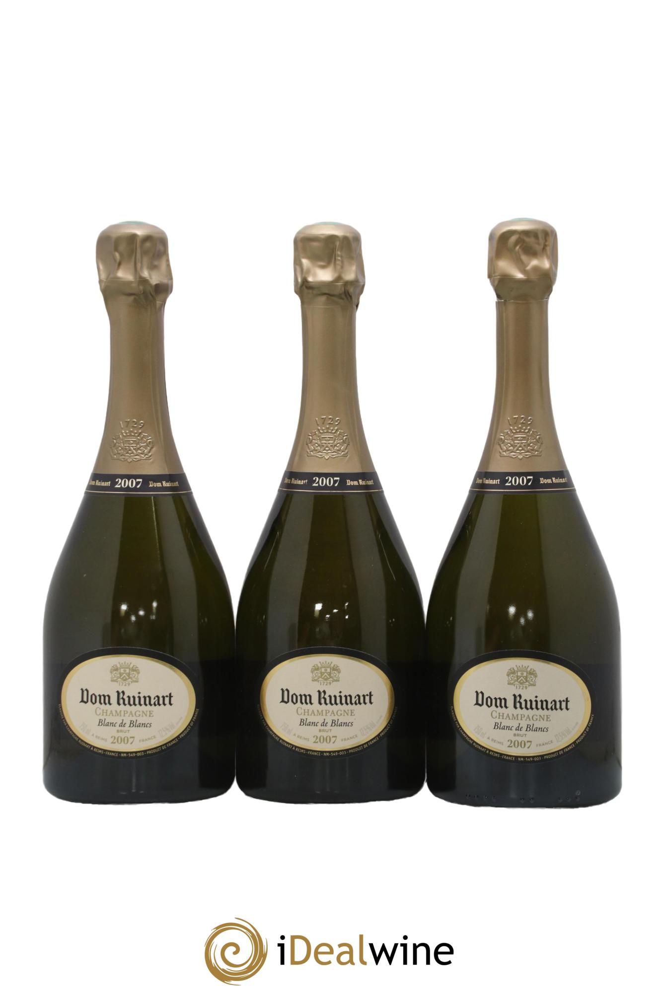 Dom Ruinart Brut Ruinart 2007 - Lotto di 3 bottiglie - 0