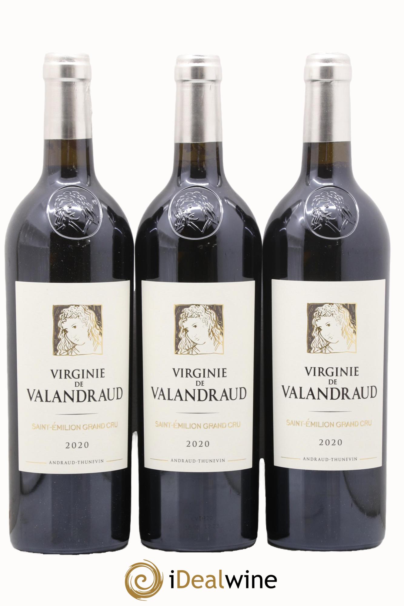 Virginie de Valandraud  2020 - Posten von 3 Flaschen - 0