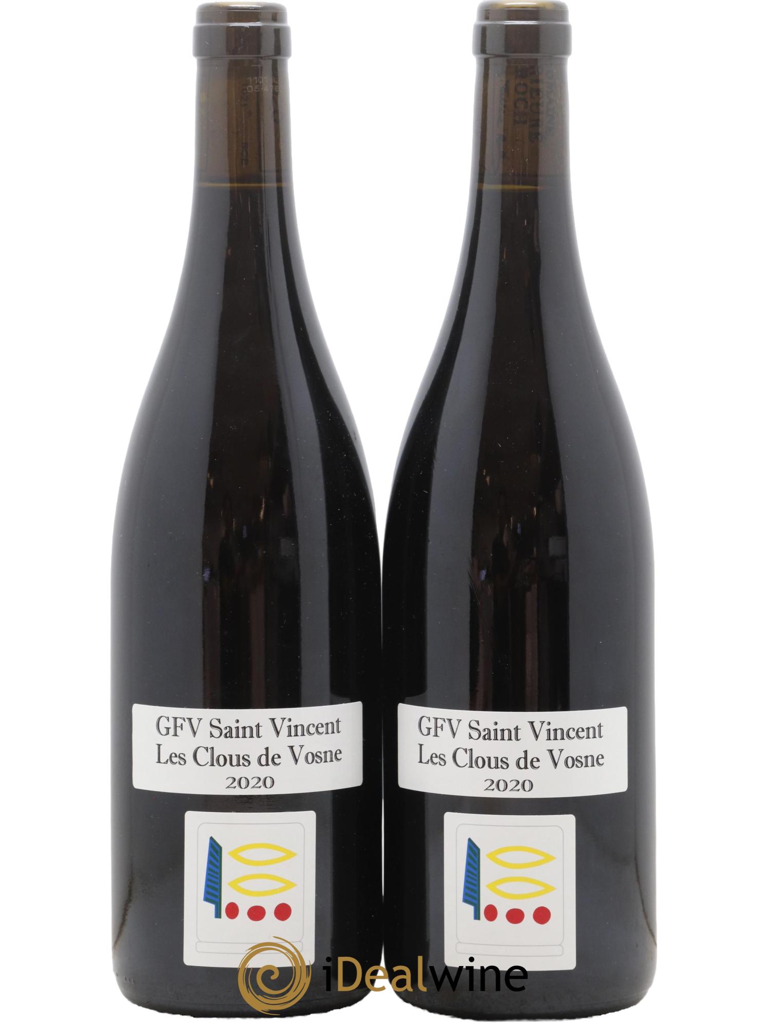 Vosne-Romanée GFV Saint Vincent Les Clous De Vosne Prieure Roch 2020 - Lot de 2 bouteilles - 0