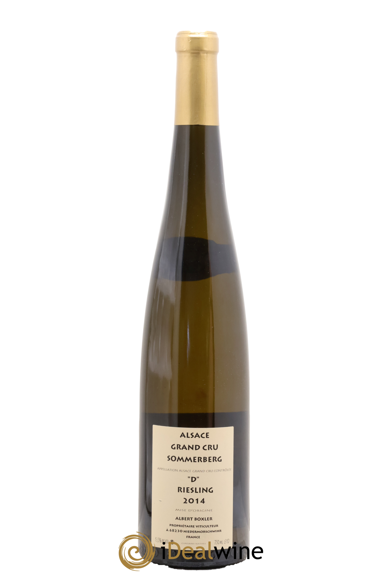 Alsace Riesling Grand Cru Sommerberg D Albert Boxler 2014 - Lot de 1 bouteille - 1