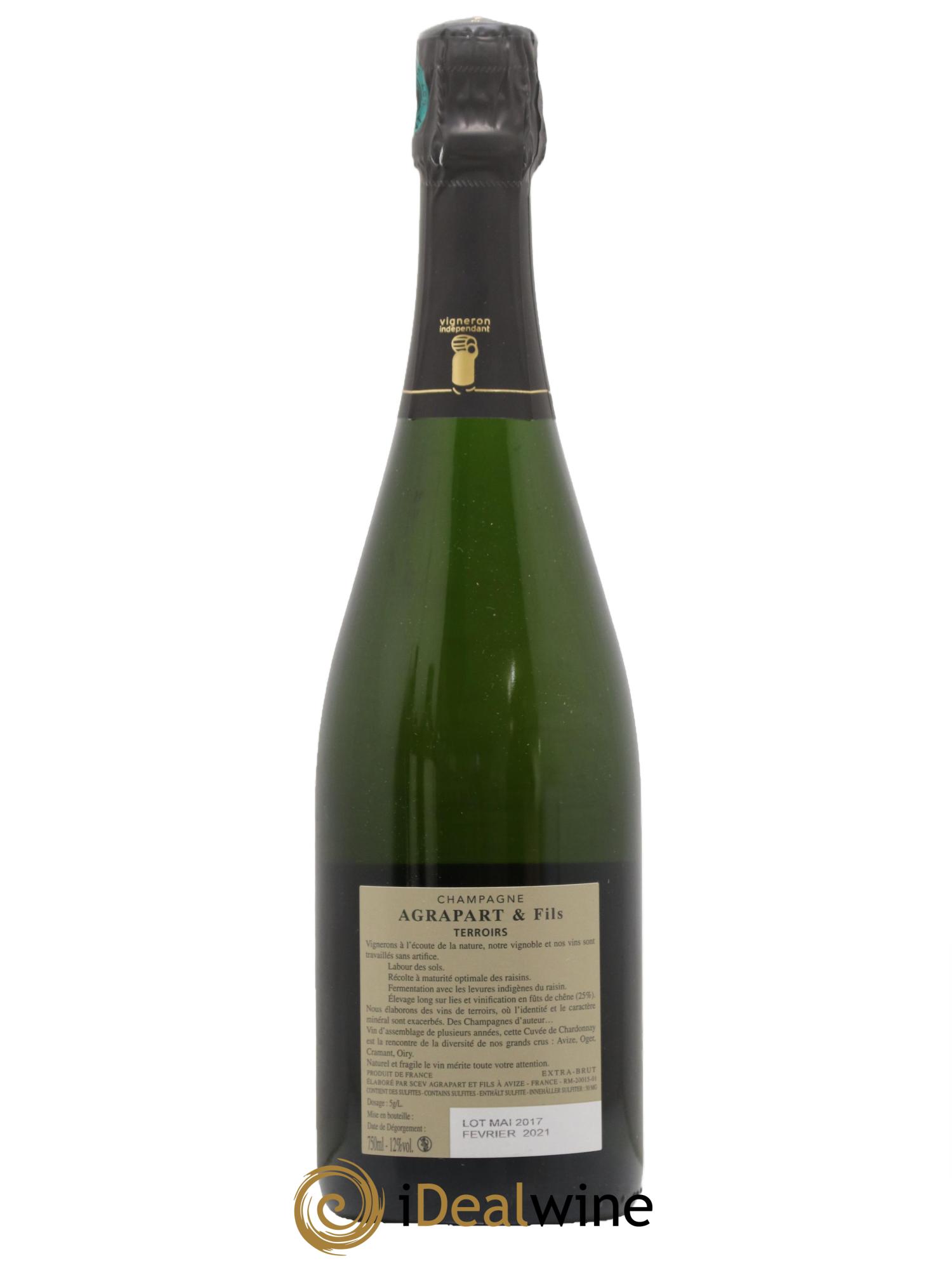 Terroirs Blanc de Blancs Extra-Brut Agrapart & Fils - Lot de 1 bouteille - 1