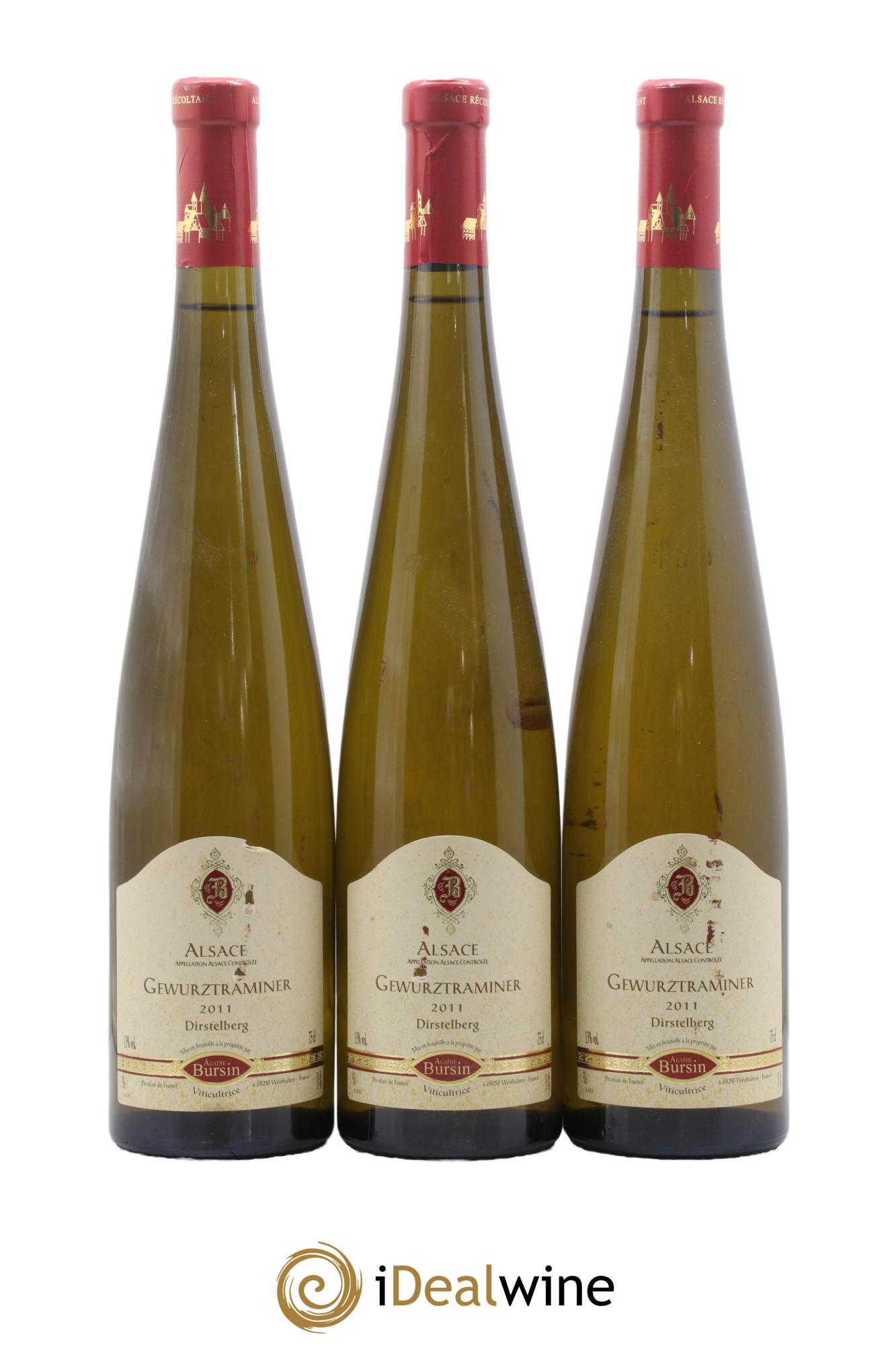 Alsace Gewurztraminer Dirstelberg Agathe Bursin 2011 - Lot of 3 bottles - 0