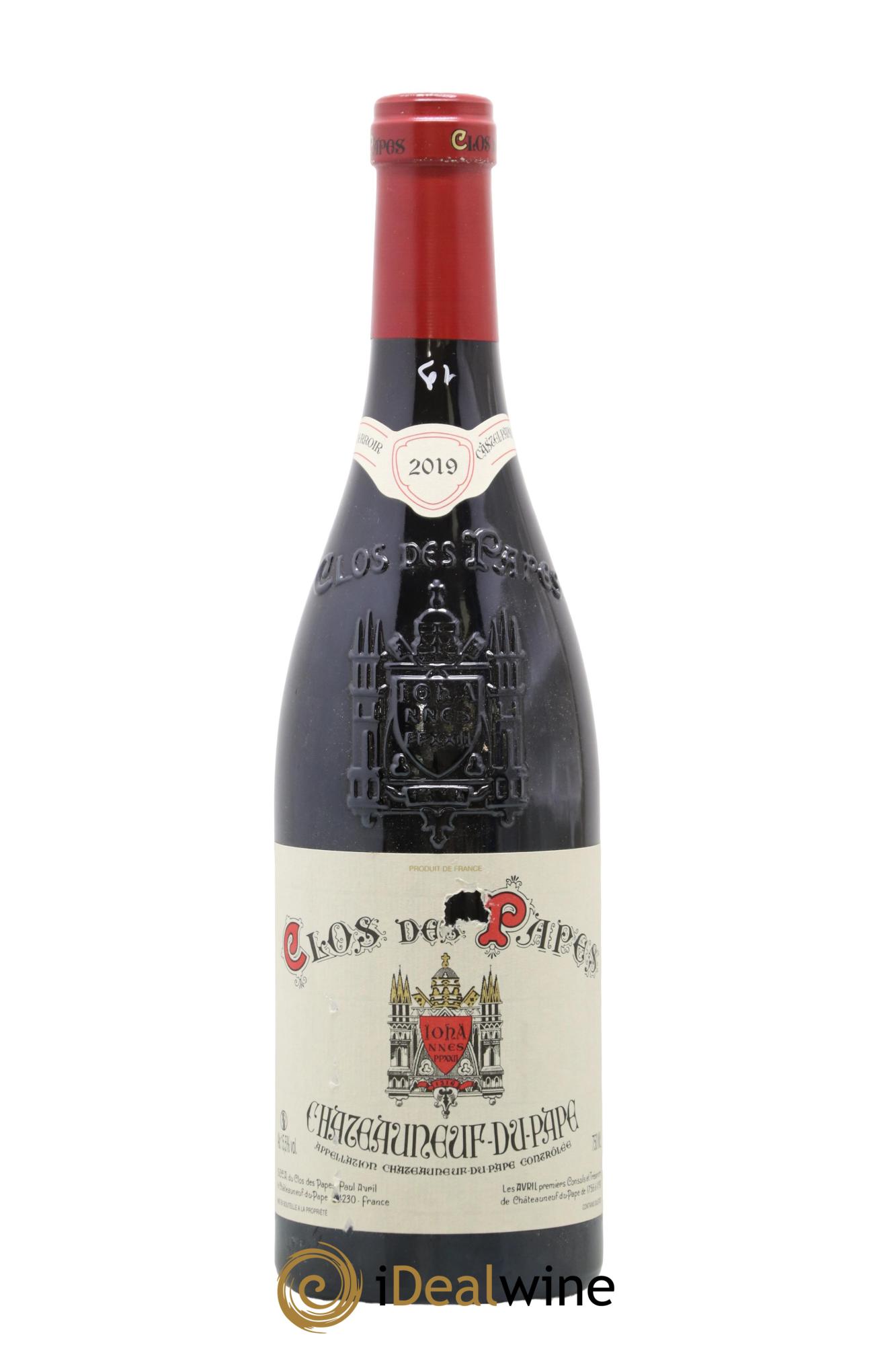 Châteauneuf-du-Pape Clos des Papes - Paul Avril 2019 - Lot de 1 bouteille - 0