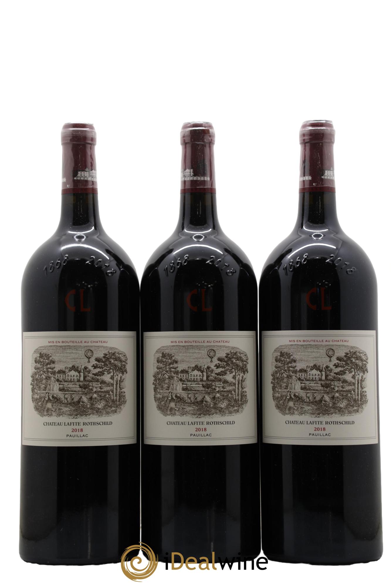 Château Lafite Rothschild 1er Grand Cru Classé 2018 - Lot de 3 magnums - 0
