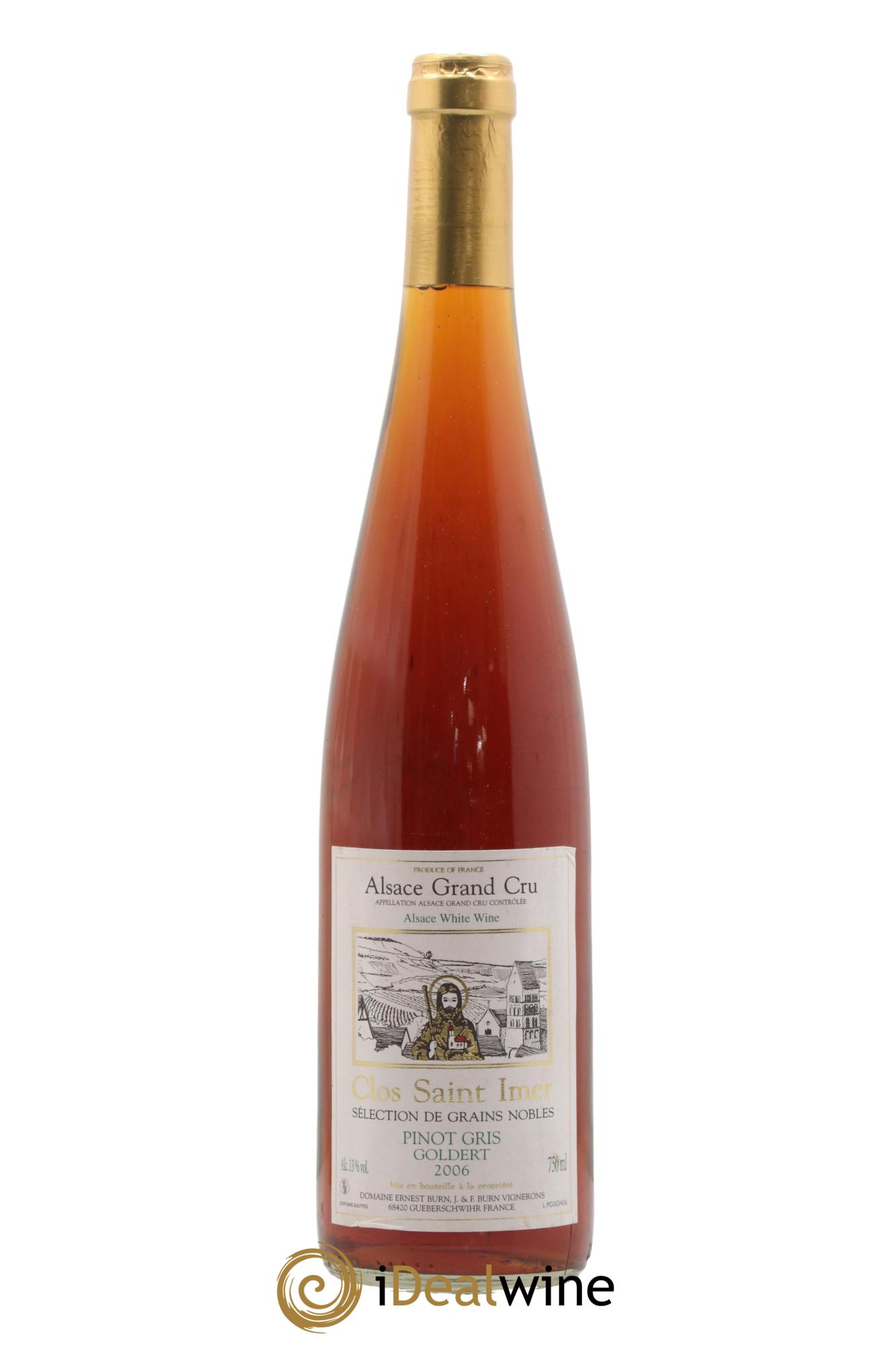 Pinot Gris (Tokay) Sélection de Grains Nobles Golbert Clos Saint Imer Ernest Burn 2006 - Lotto di 1 bottiglia - 0