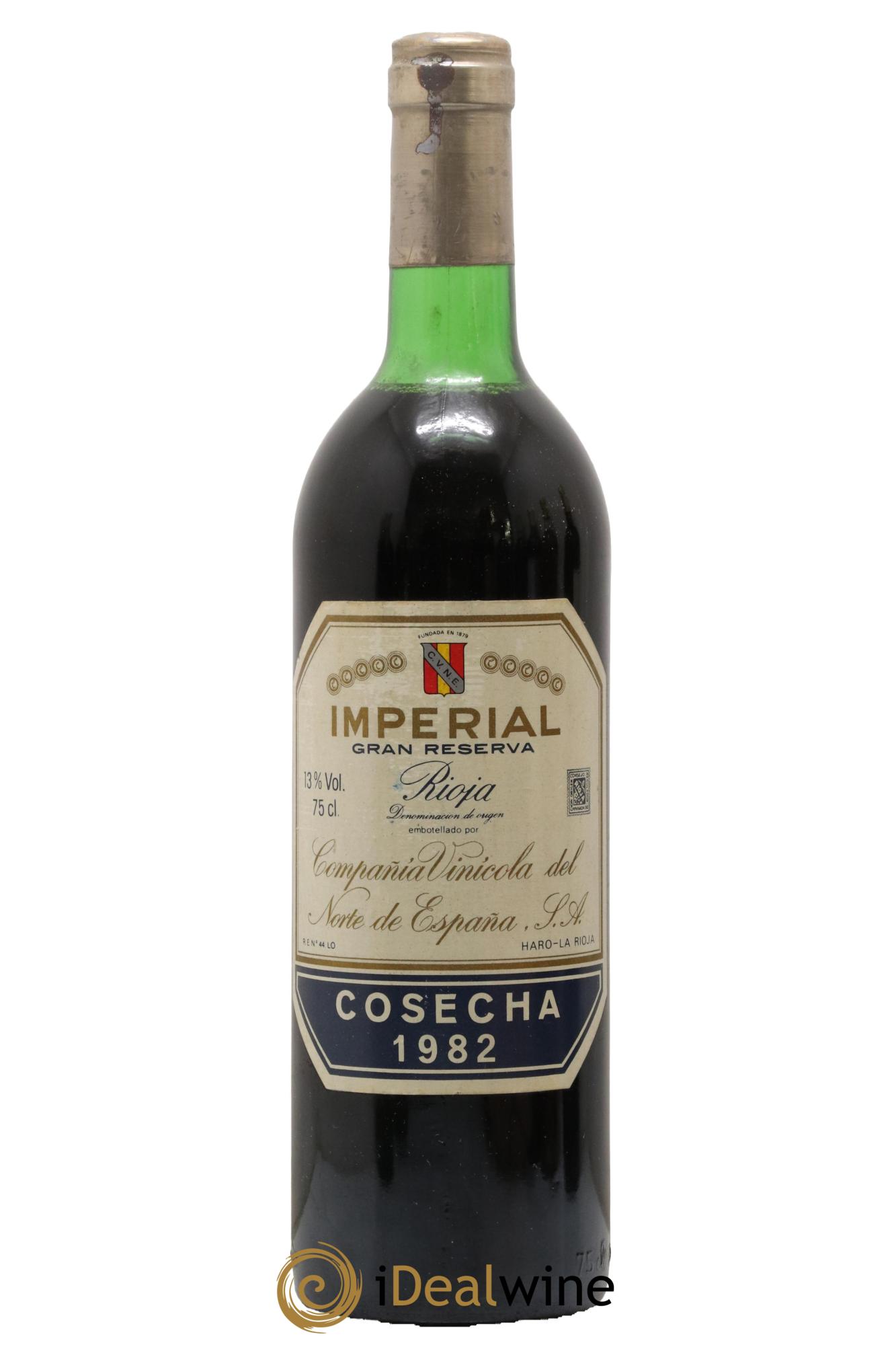 Rioja DOCA Imperial Gran Reserva Haro Compañia Vinicola Del Norte España 1982 - Lot de 1 bouteille - 0