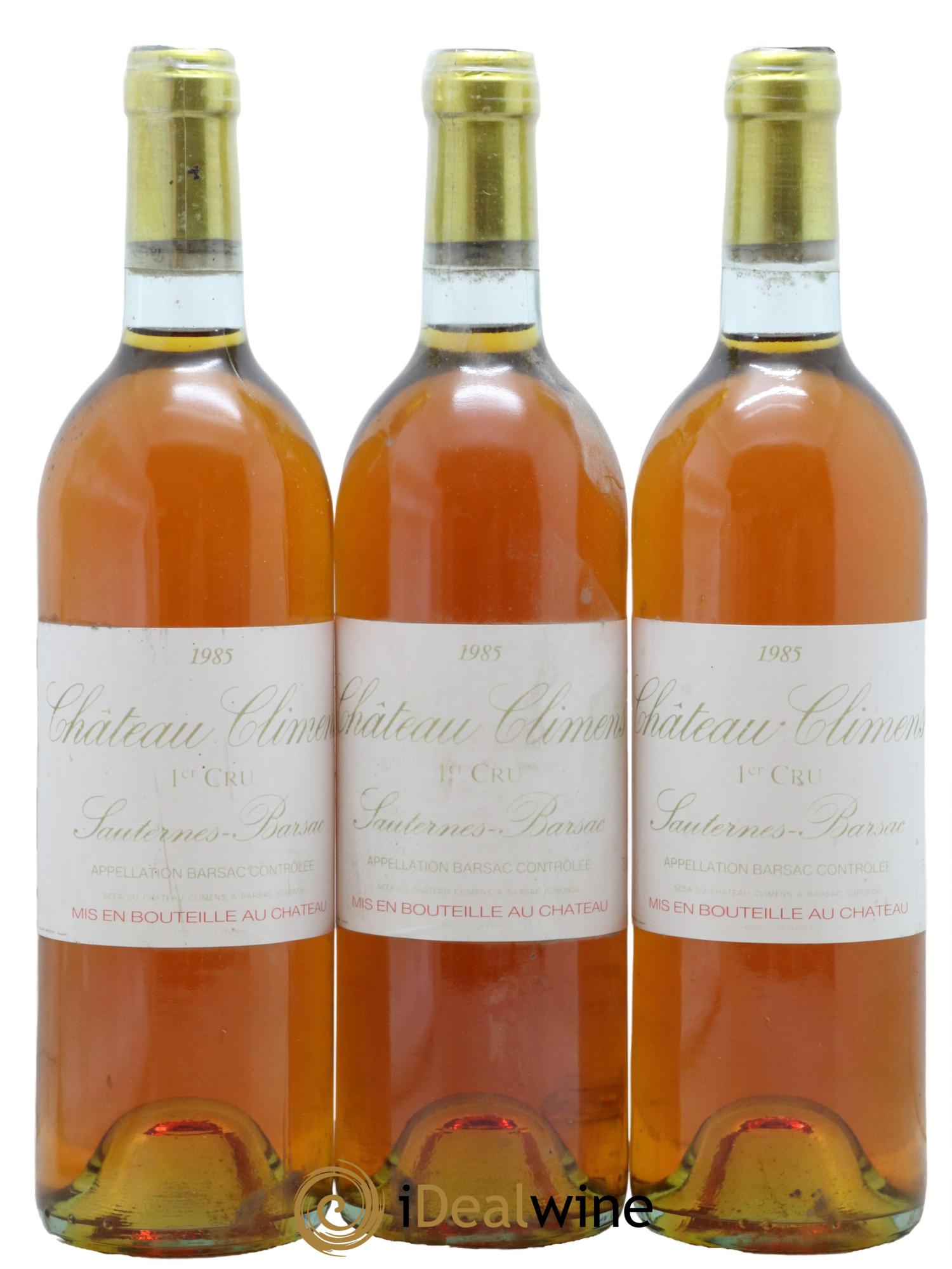 Château Climens 1er Grand Cru Classé 1985 - Lotto di 3 bottiglie - 0