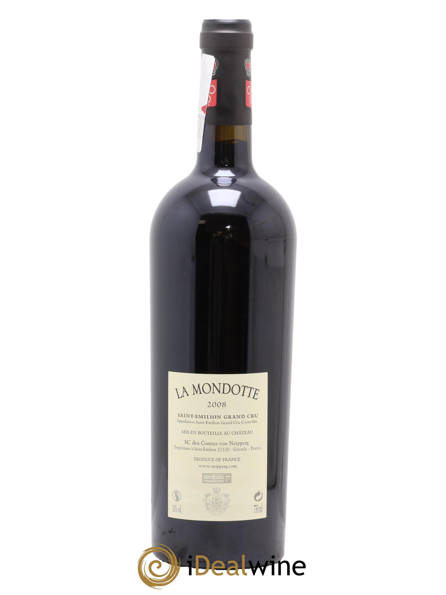 La Mondotte 1er Grand Cru Classé B depuis 2012 2008 - Lot of 1 bottle - 1