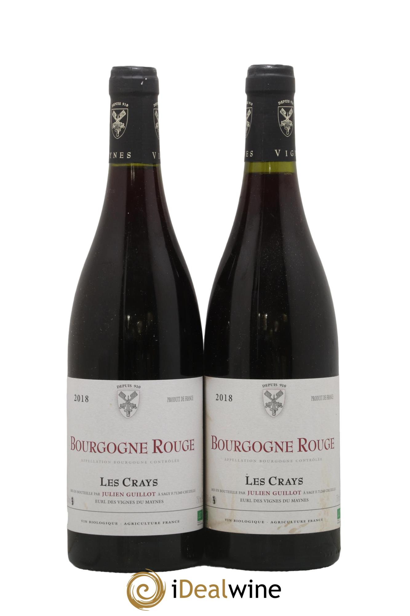 Bourgogne Les Crays Les Vignes du Maynes 2018 - Lot de 2 bouteilles - 0