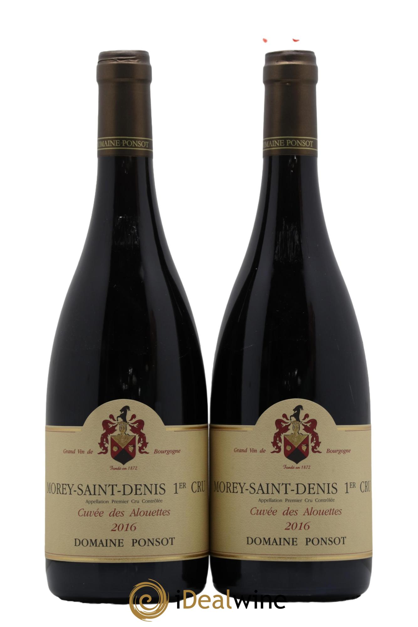 Morey-Saint-Denis 1er Cru Cuvée des Alouettes Ponsot (Domaine) 2016 - Lot de 2 bouteilles - 0