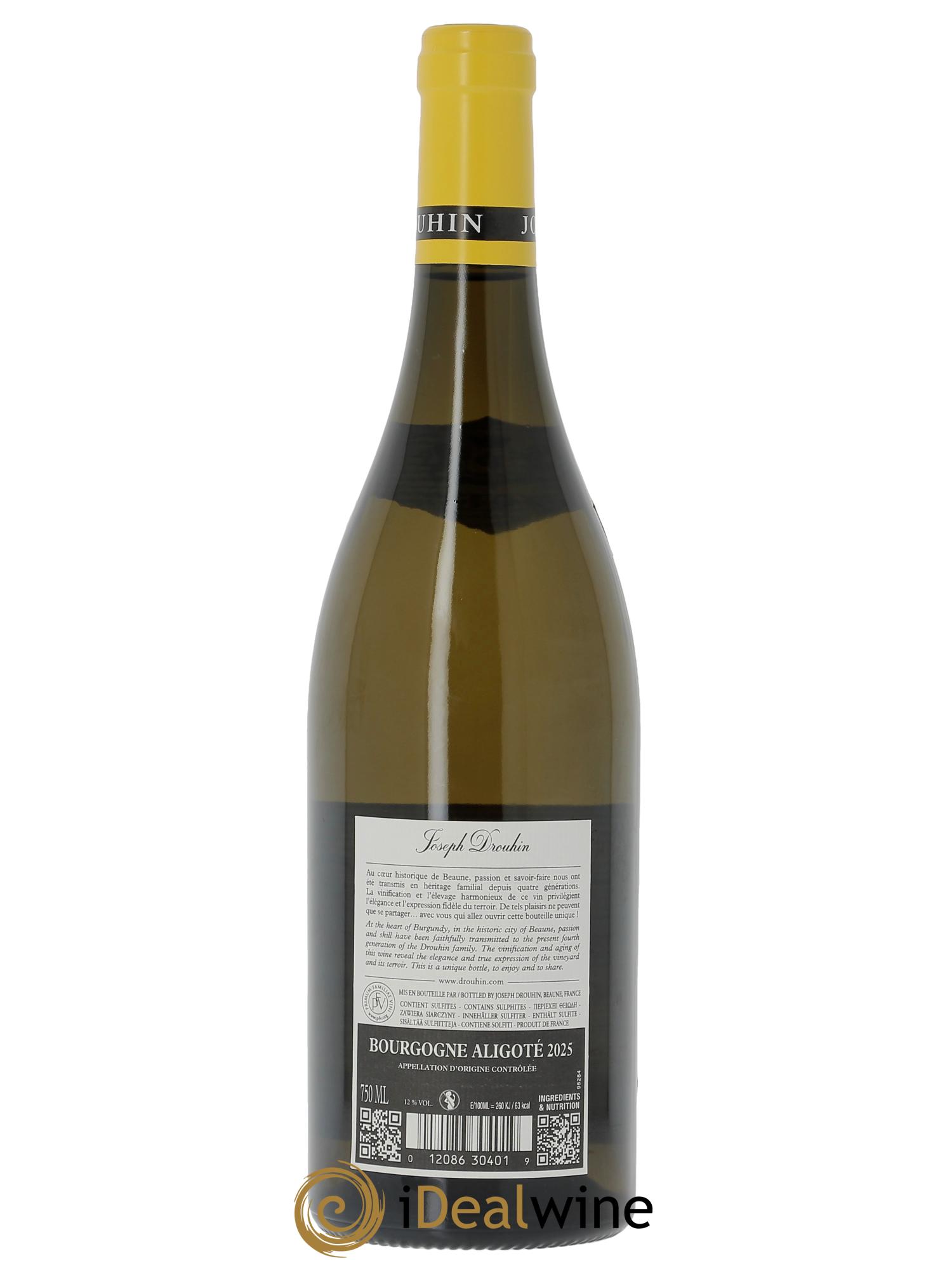 Bourgogne Aligoté Joseph Drouhin 2025 - Lot de 1 bouteille - 1