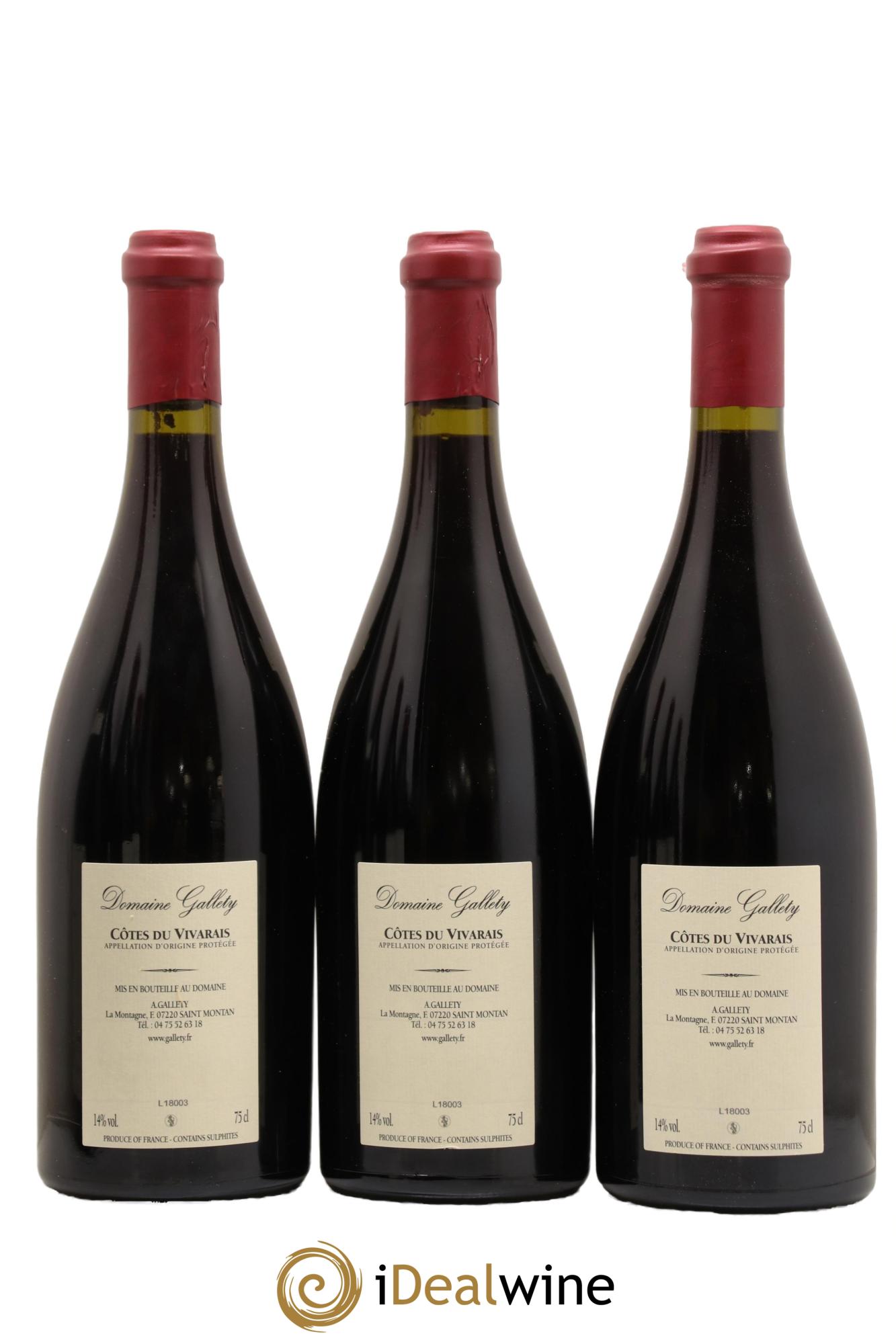 Côtes du Vivarais La Ligure Gallety (Domaine) 2014 - Lot de 6 bouteilles - 2
