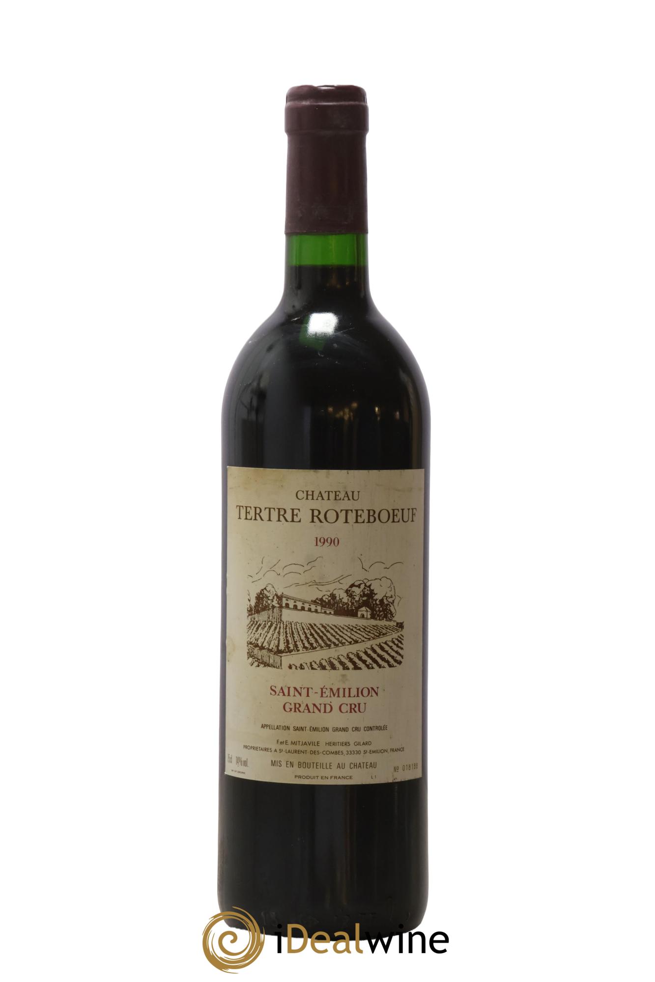 Château Tertre Roteboeuf 1990 - Lot of 1 bottle - 0