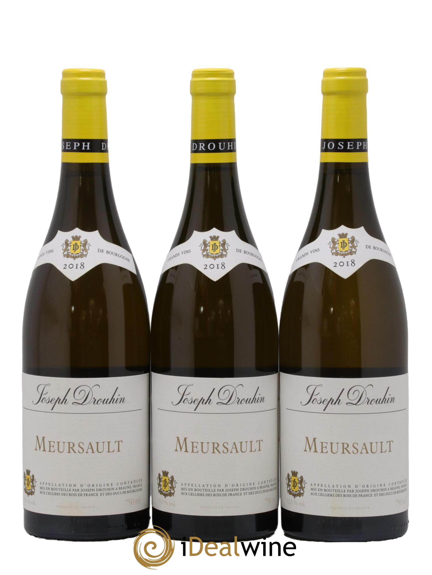 Meursault Joseph Drouhin 2018 - Lot de 3 bouteilles - 0