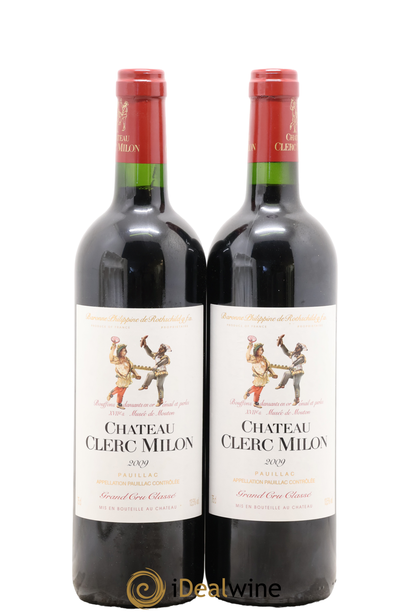 Château Clerc Milon 5ème Grand Cru Classé 2009 - Lot de 2 bouteilles - 0