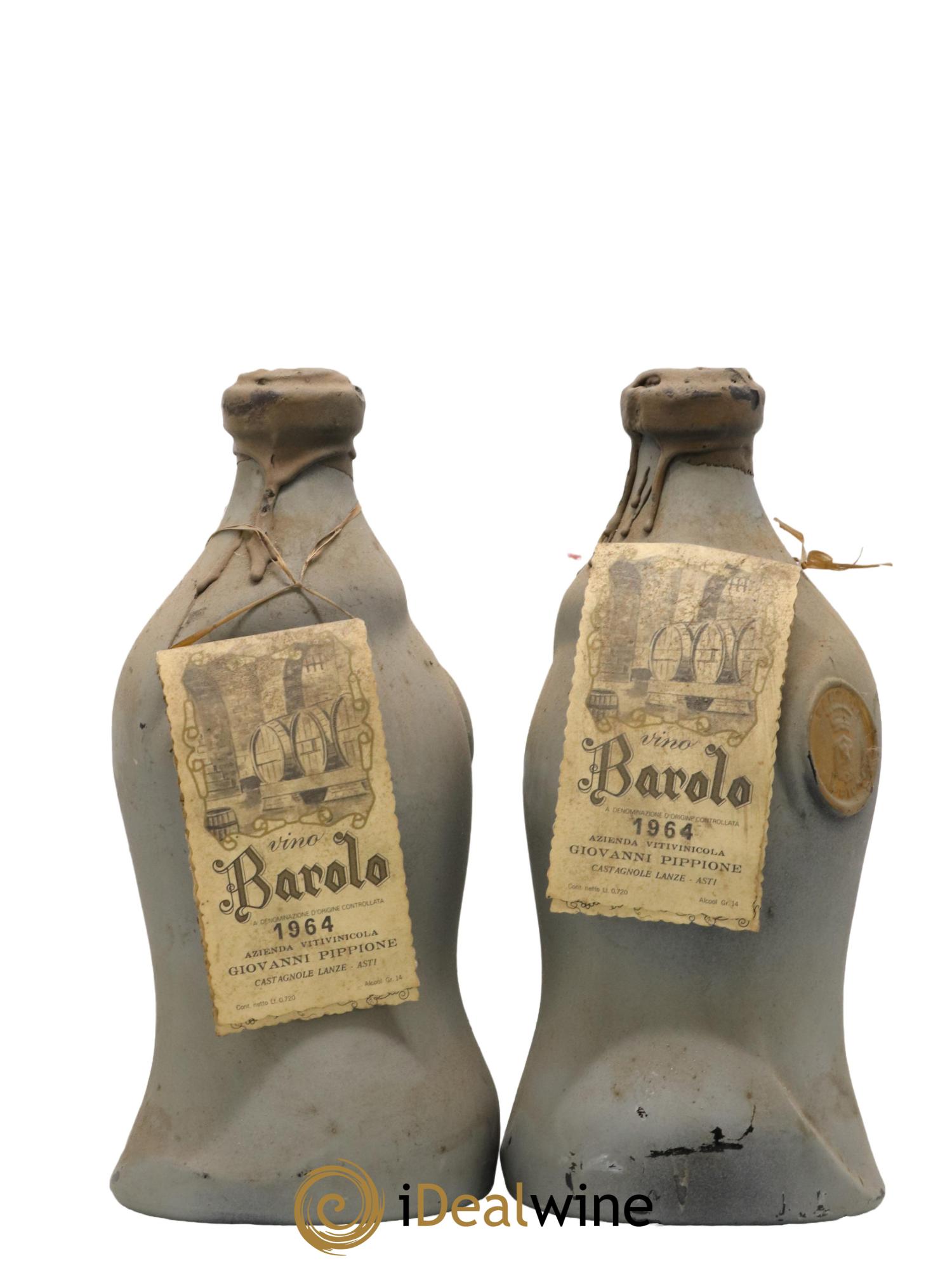 Barolo Pippione 1964 - Lot de 2 bouteilles - 0