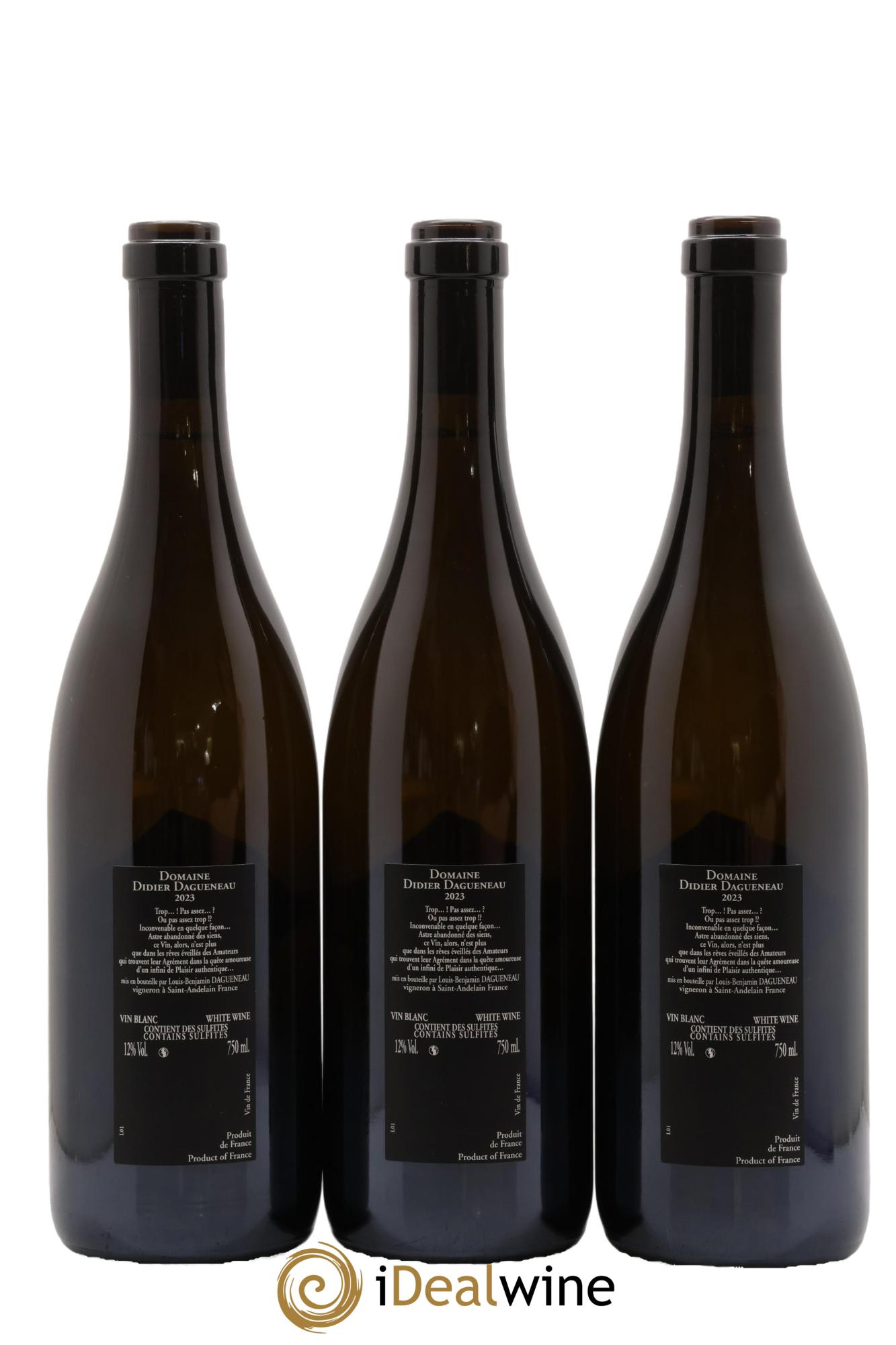 Vin de France (anciennement Pouilly-Fumé) Silex Dagueneau (Domaine Didier - Louis-Benjamin) 2023 - Lotto di 3 bottiglie - 1