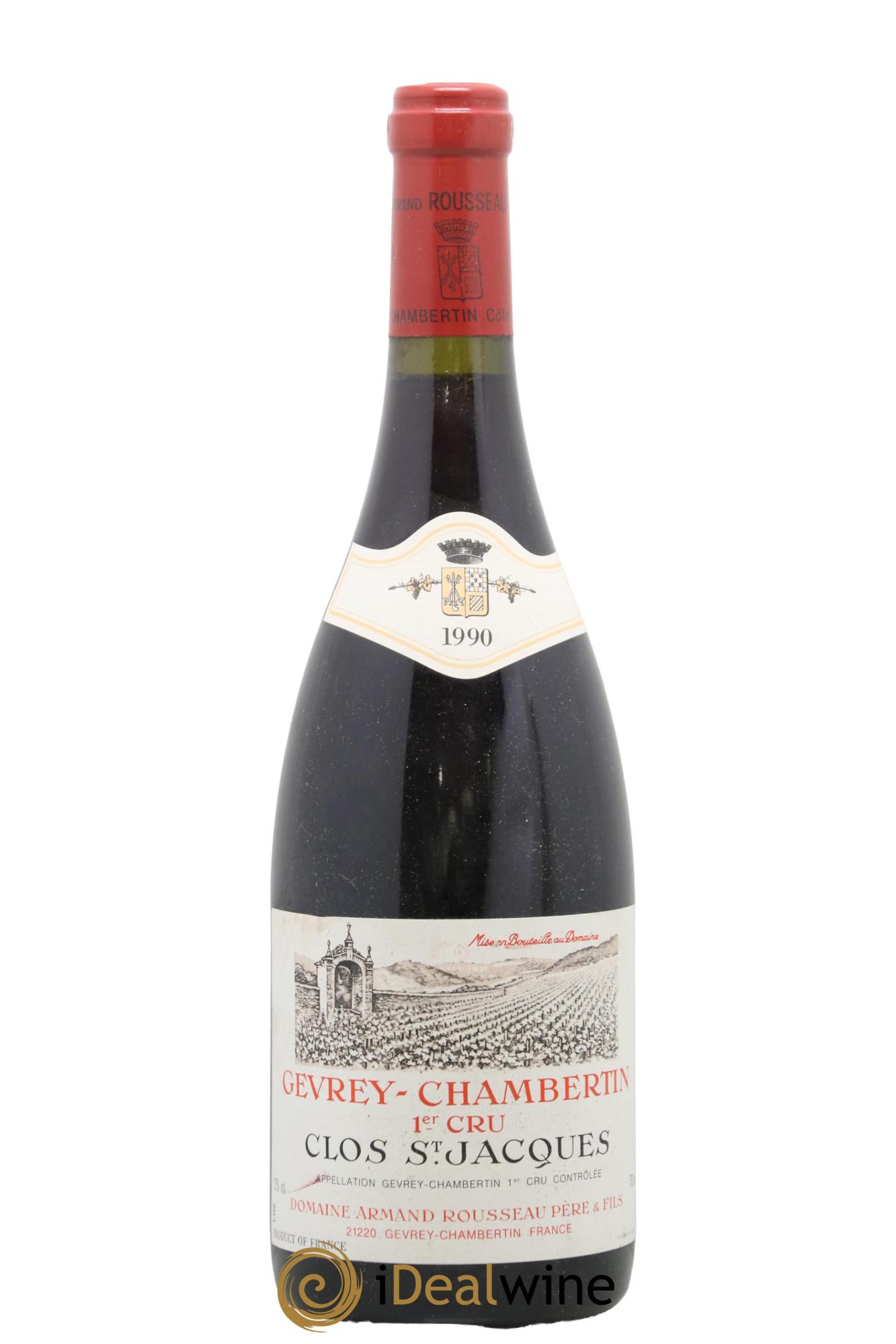 Gevrey-Chambertin 1er Cru Clos Saint-Jacques Armand Rousseau (Domaine) 1990 - Lot of 1 bottle - 0
