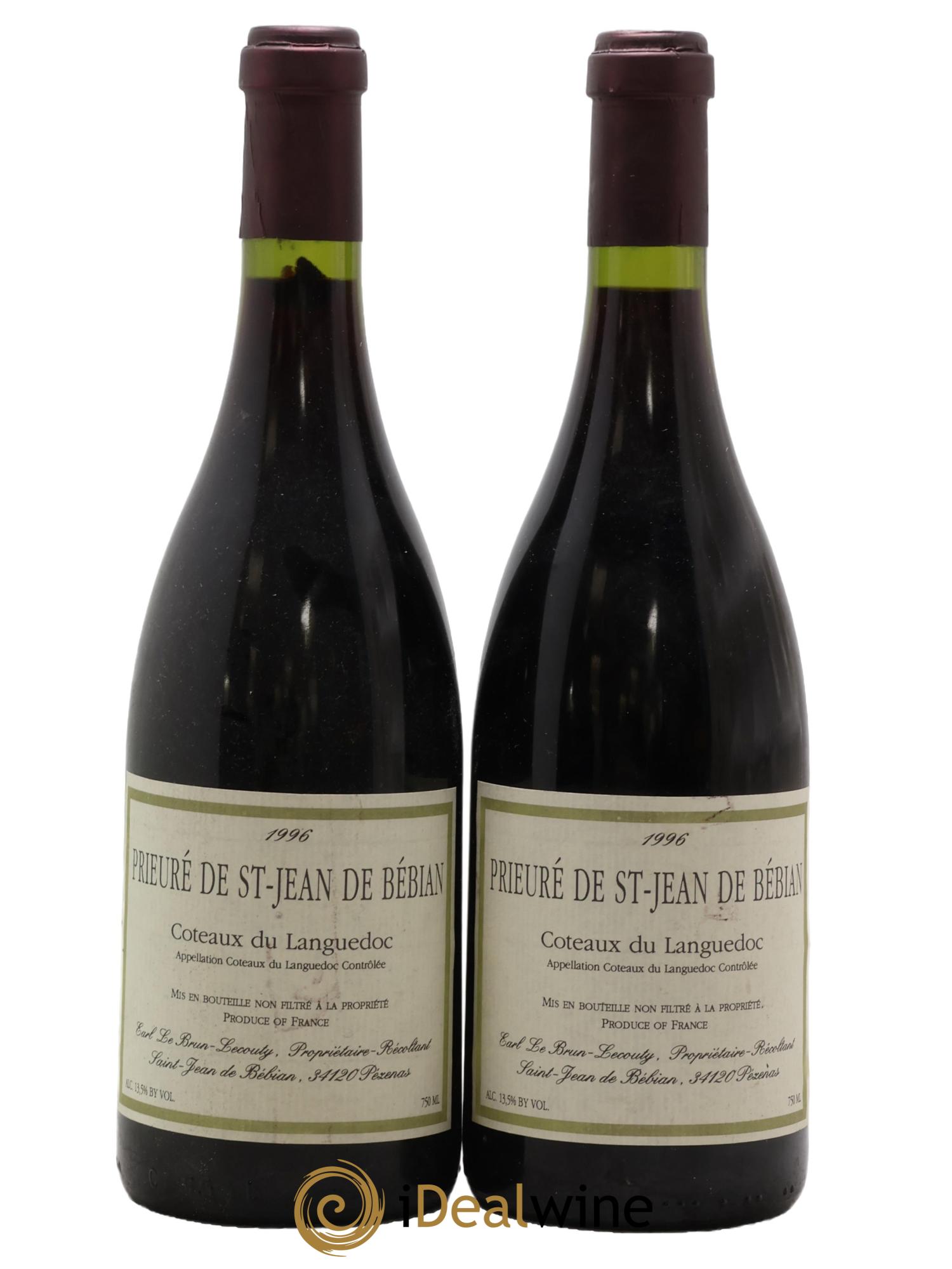 Languedoc Prieuré St-Jean de Bébian 1996 - Lotto di 2 bottiglie - 0