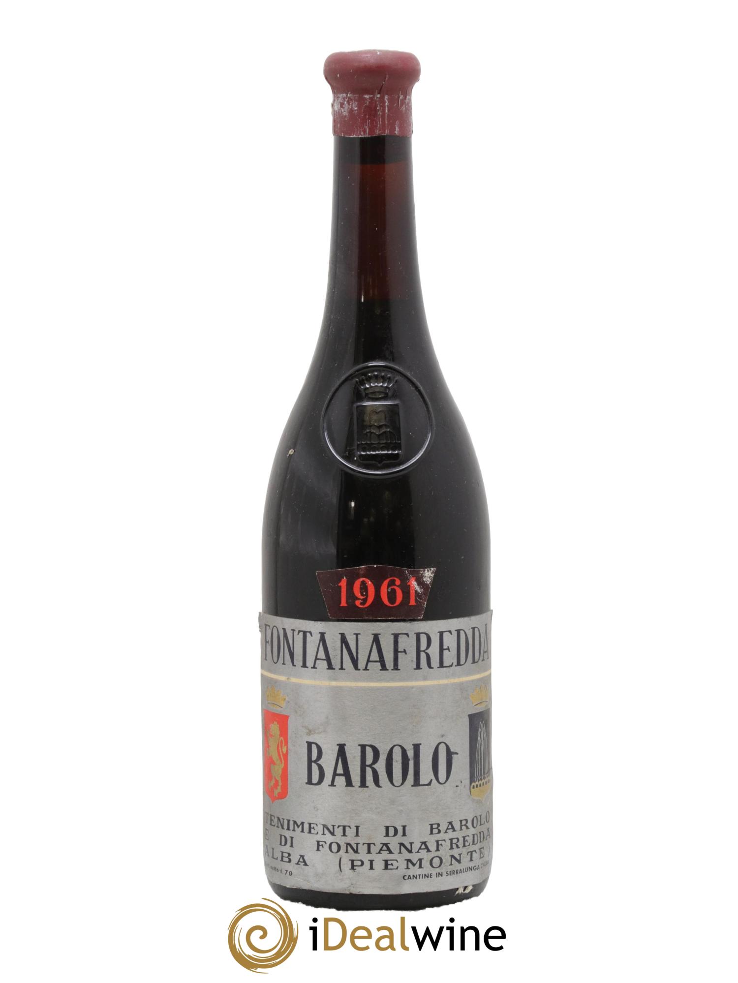 Barolo DOCG Fontanafredda 1961 - Posten von 1 Flasche - 0
