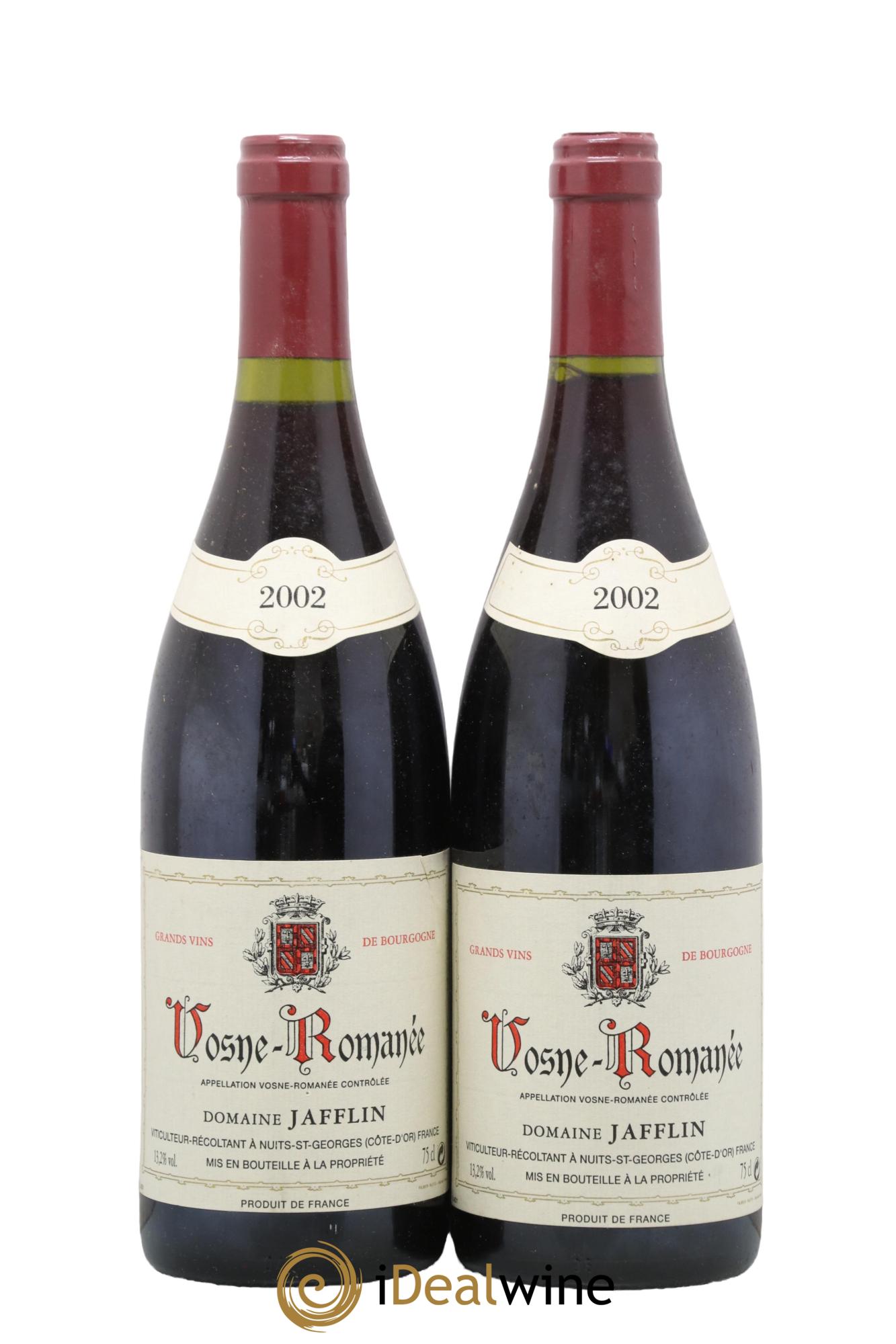 Vosne-Romanée Domaine Jafflin 2002 - Lot de 2 bouteilles - 0