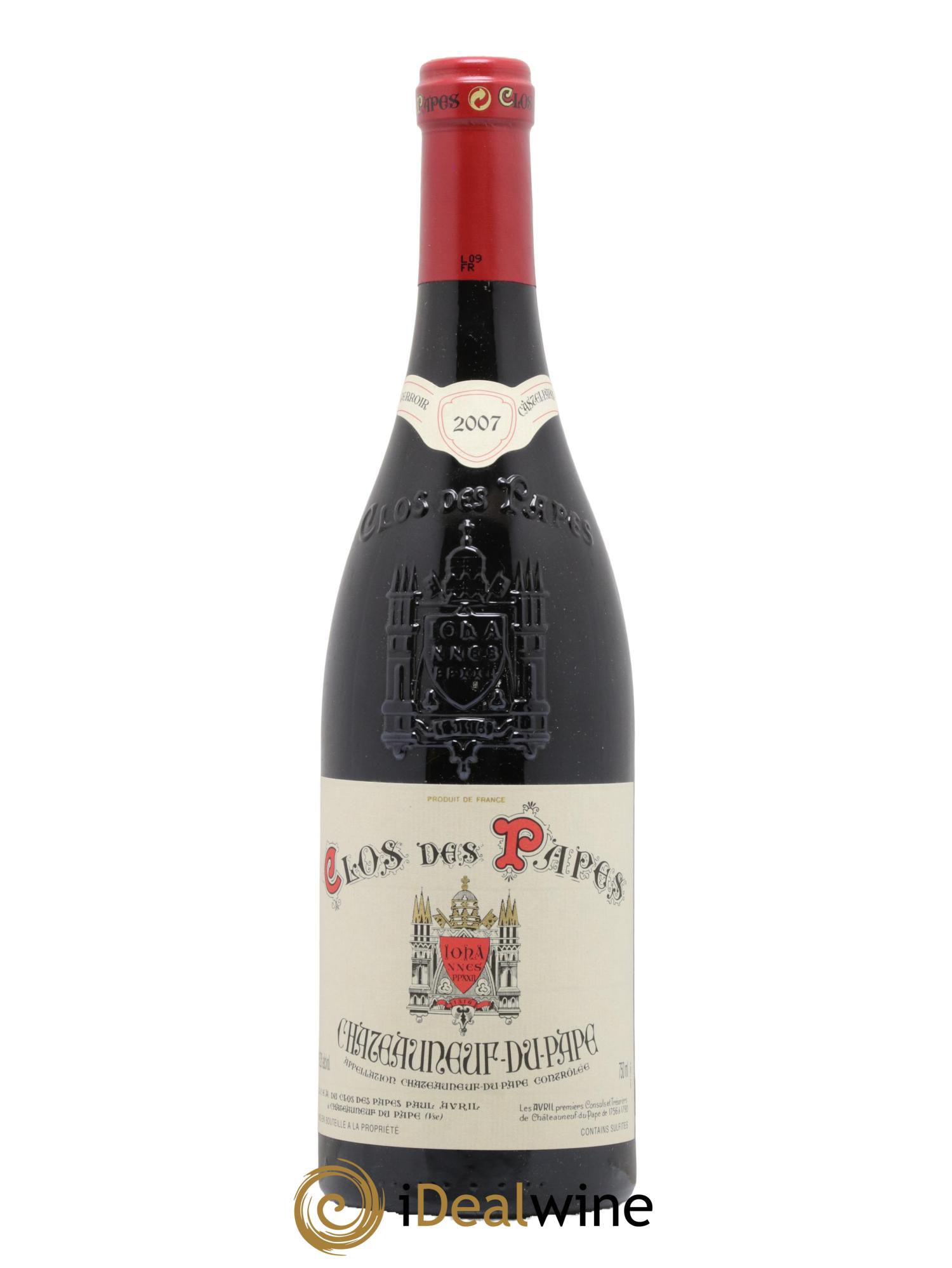 Châteauneuf-du-Pape Clos des Papes - Paul Avril 2007 - Lot de 1 bouteille - 0