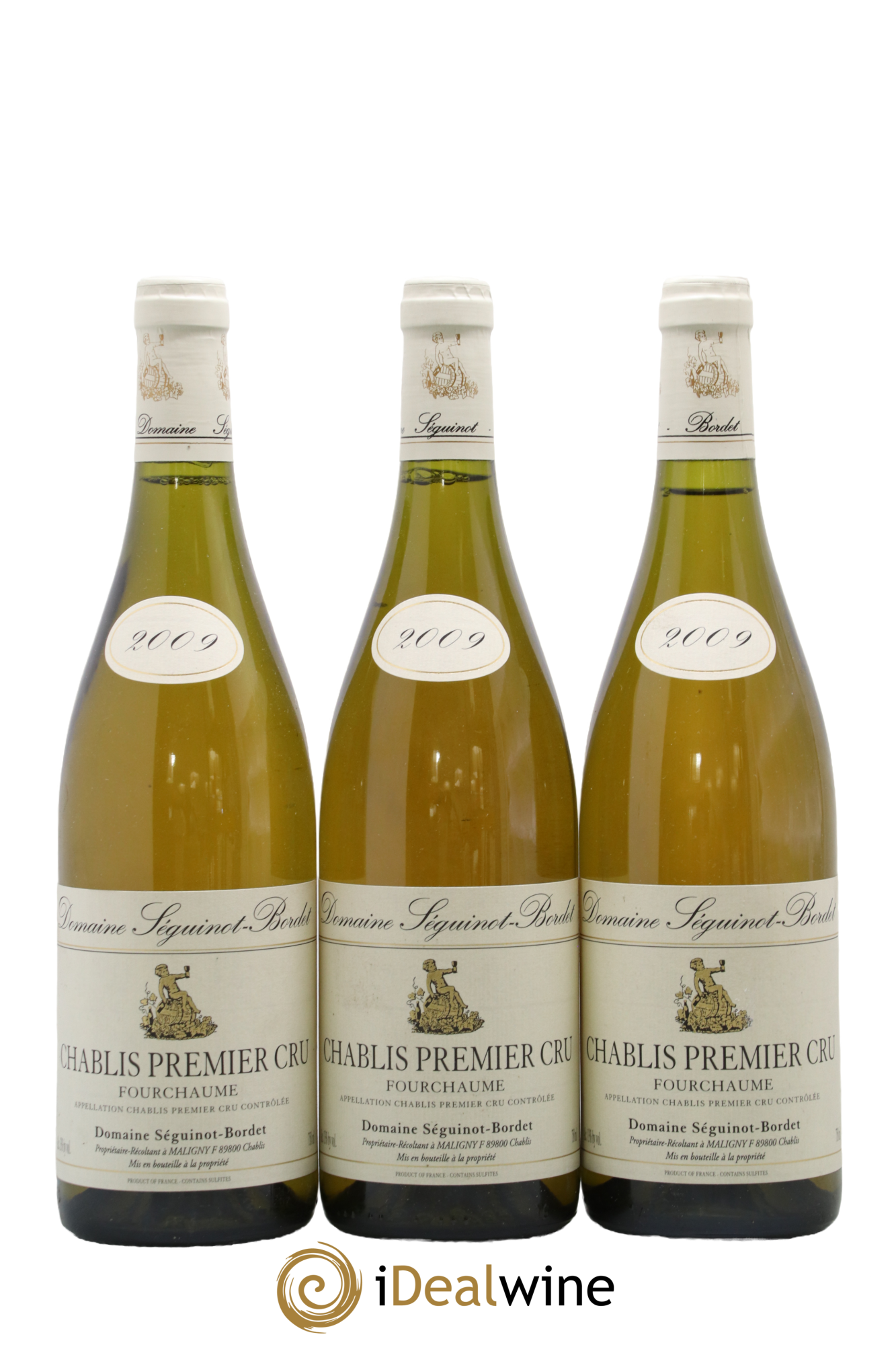 Chablis 1er Cru Fourchaume Domaine Seguinot Bordet 2009 - Lot de 3 bouteilles - 0
