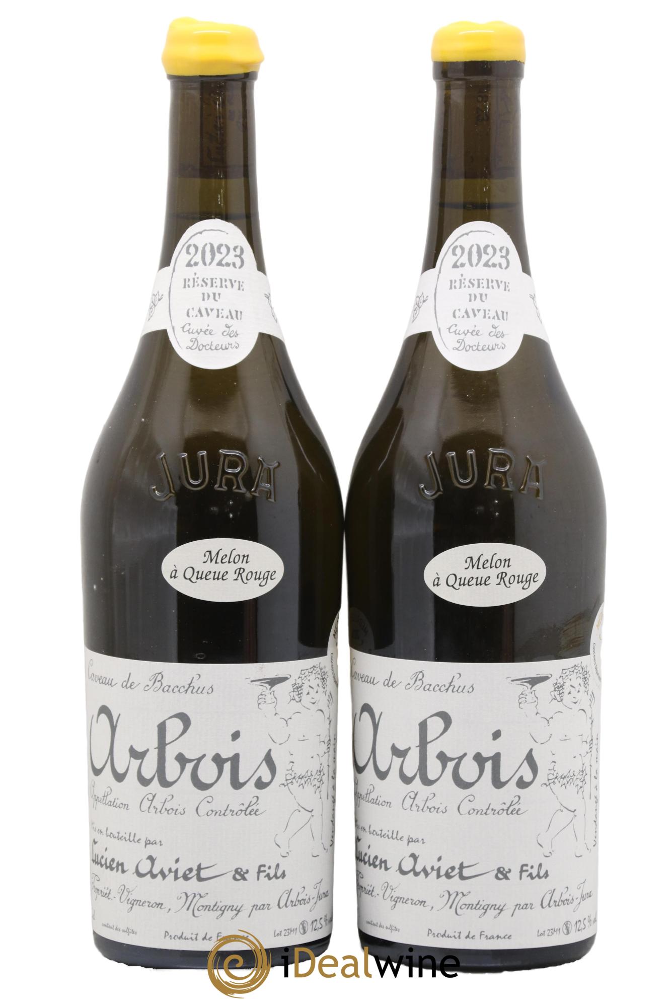 Arbois Melon à Queue Rouge Cuvée des Docteurs Lucien Aviet (Domaine) 2023 - Posten von 2 Flaschen - 0