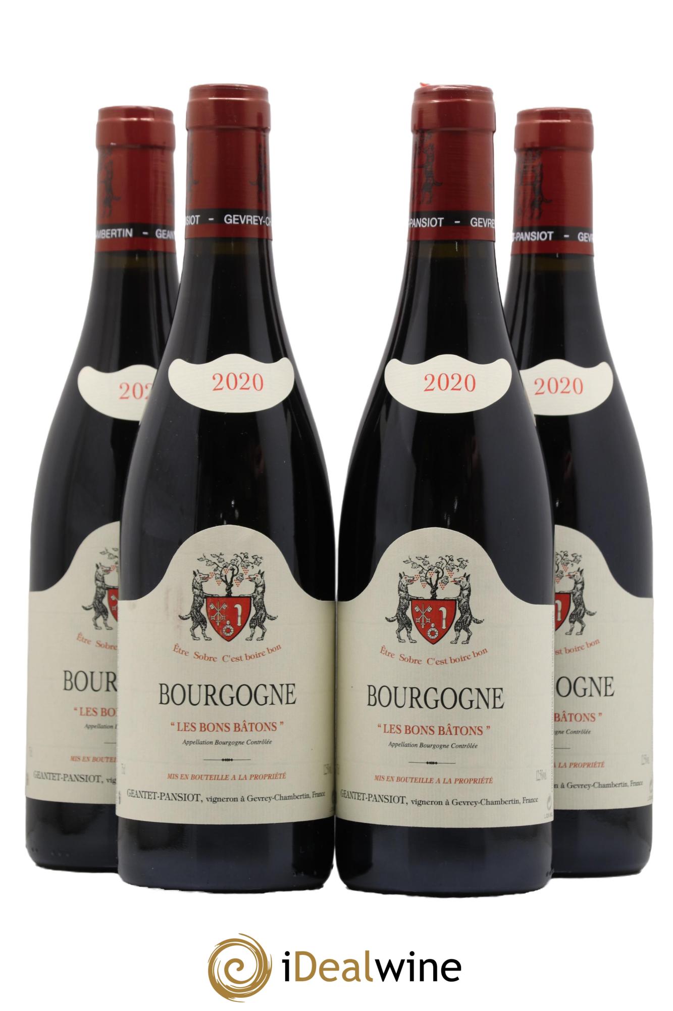 Bourgogne Les Bons Batons Domaine Geantet Pansiot 2020 - Lot de 4 bouteilles - 0
