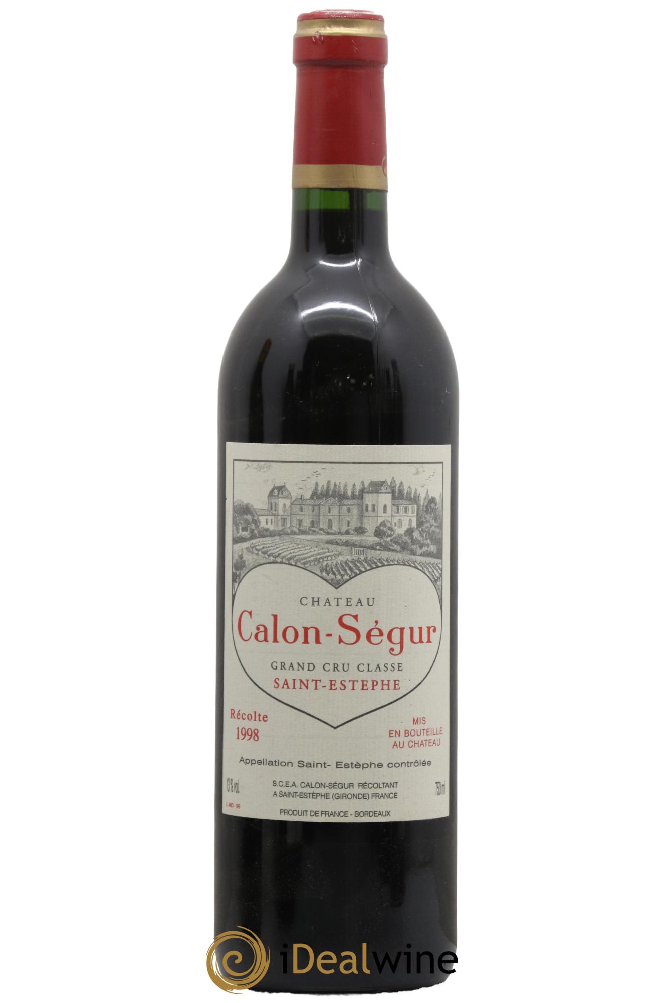 Château Calon Ségur 3ème Grand Cru Classé 1998 - Lotto di 1 bottiglia - 0