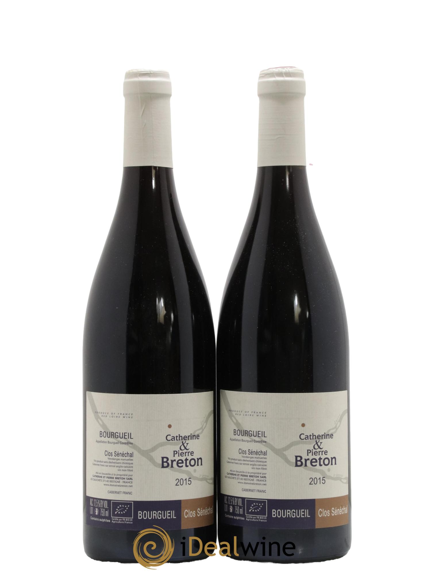 Bourgueil Clos Sénéchal Catherine et Pierre Breton 2015 - Lot de 2 bouteilles - 0