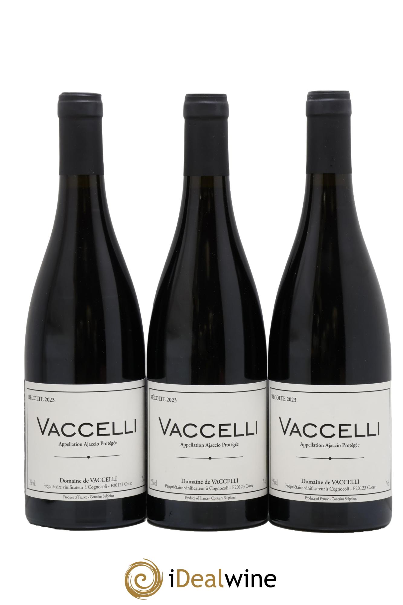 Ajaccio Vaccelli 2023 - Posten von 3 Flaschen - 0