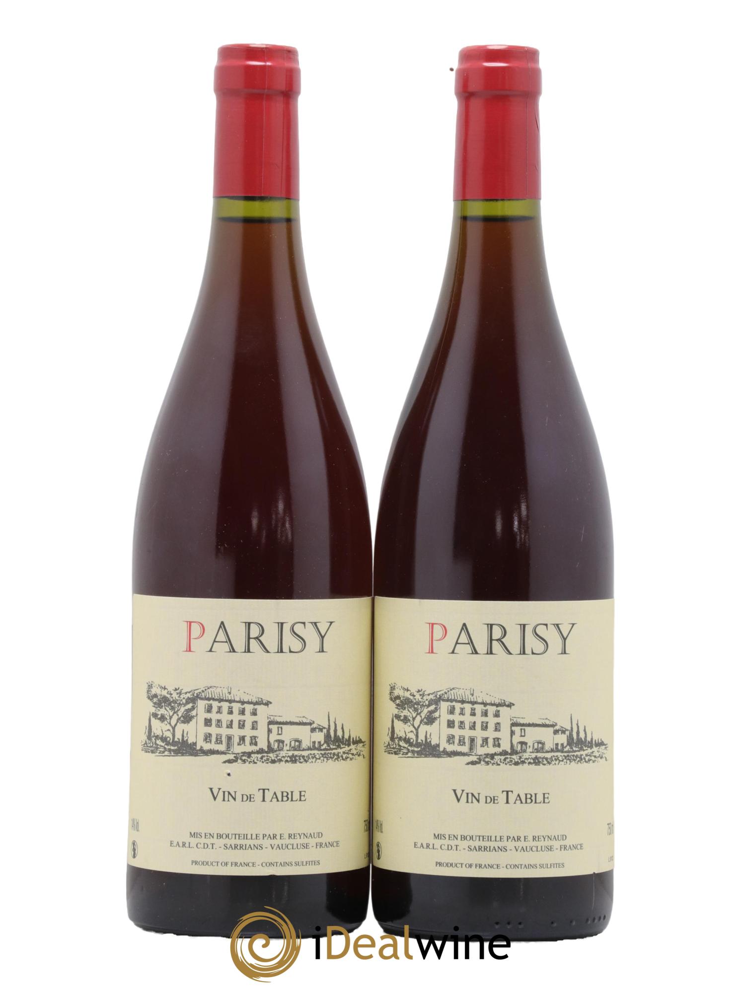 Vin de Table Parisy Emmanuel Reynaud - Lot de 2 bouteilles - 0