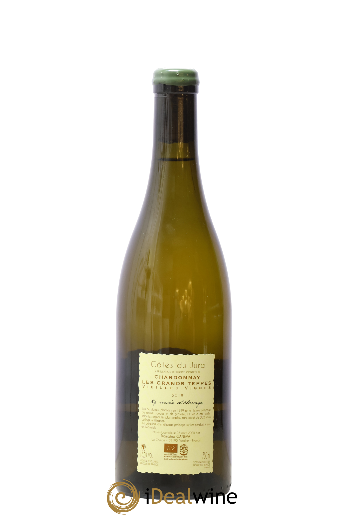 Côtes du Jura Les Grands Teppes Vieilles Vignes 84 mois d'élevage Jean-François Ganevat 2018 - Lot de 1 bouteille - 1