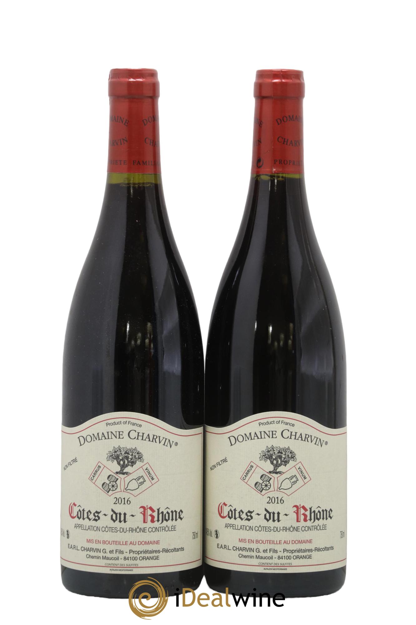 Côtes-du-Rhône Charvin (Domaine) 2016 - Lot de 2 bouteilles - 0