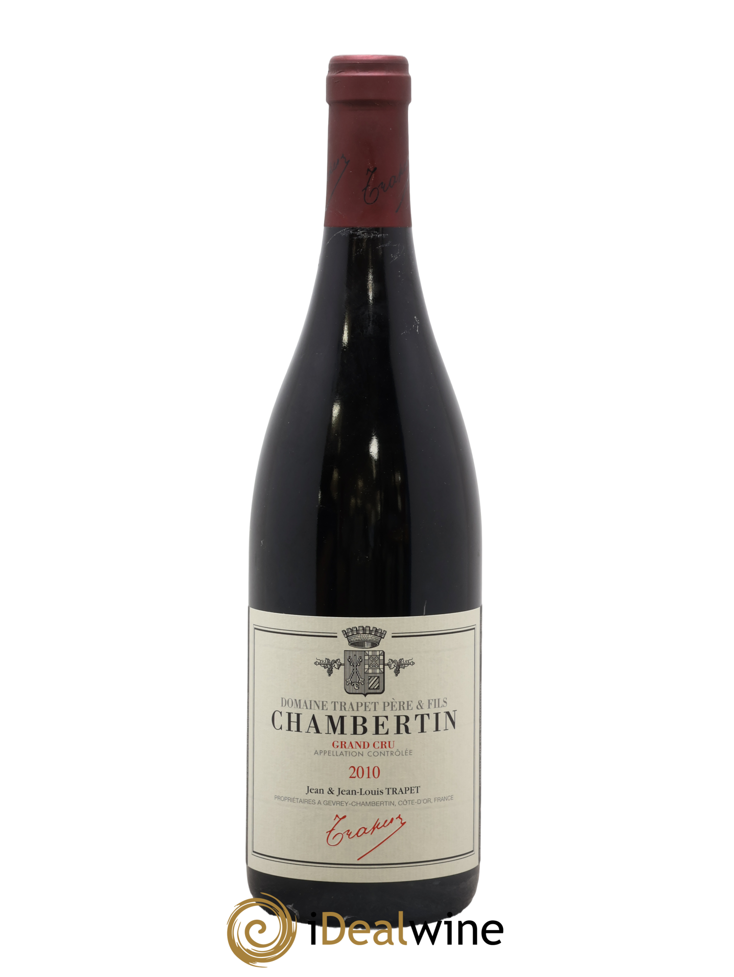 Chambertin Grand Cru Domaine Trapet 2010 - Lot de 1 bouteille - 0