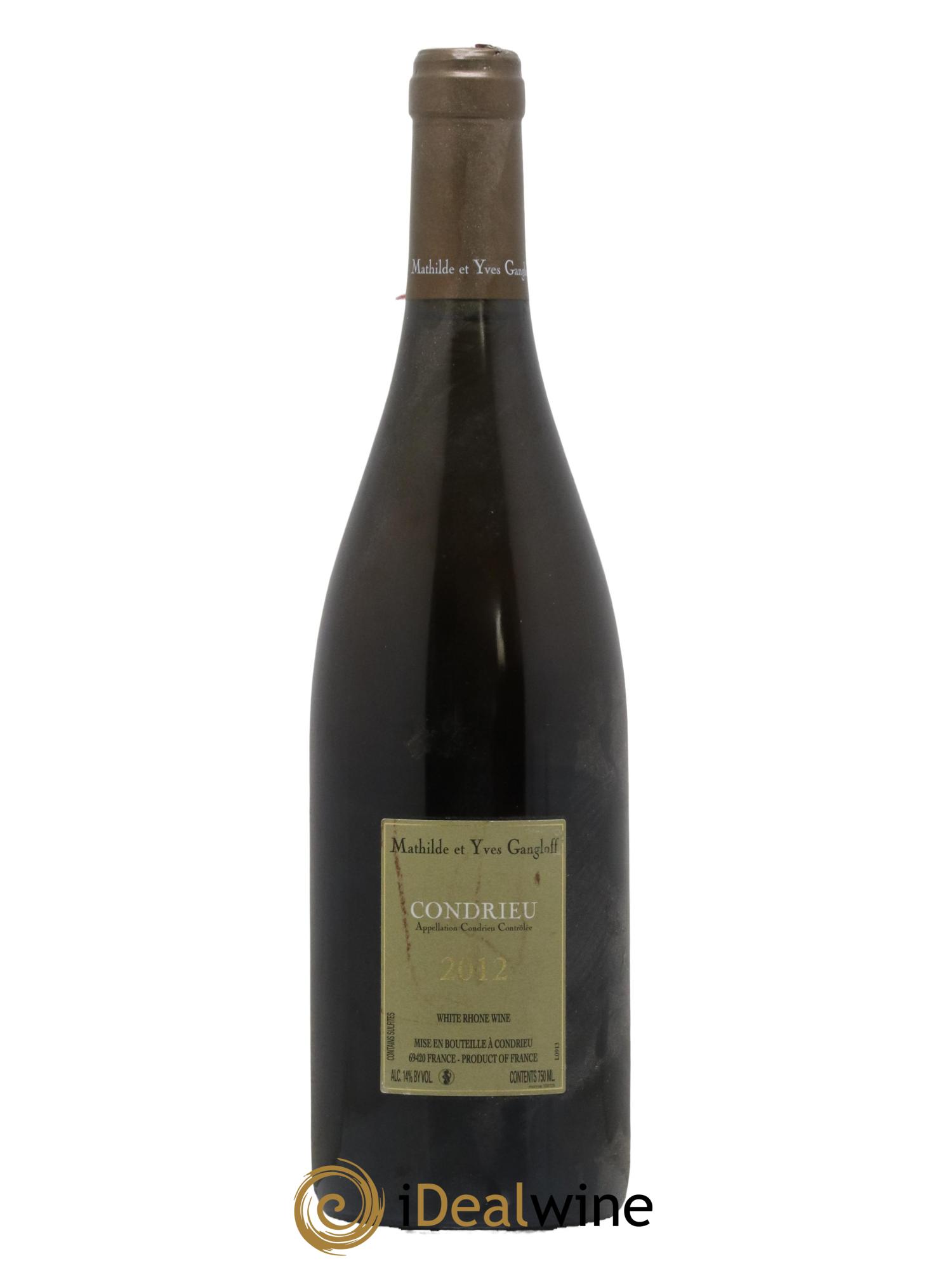 Condrieu Domaine Gangloff (Domaine) 2012 - Lot de 1 bouteille - 1