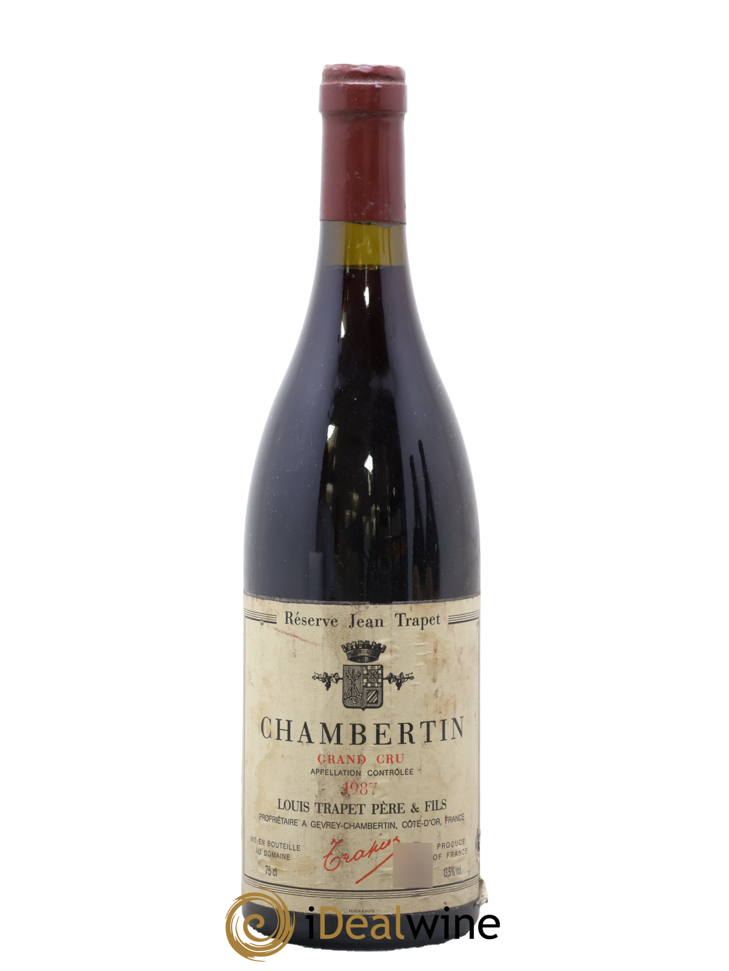 Chambertin Grand Cru Domaine Trapet 1987 - Lot of 1 bottle - 0