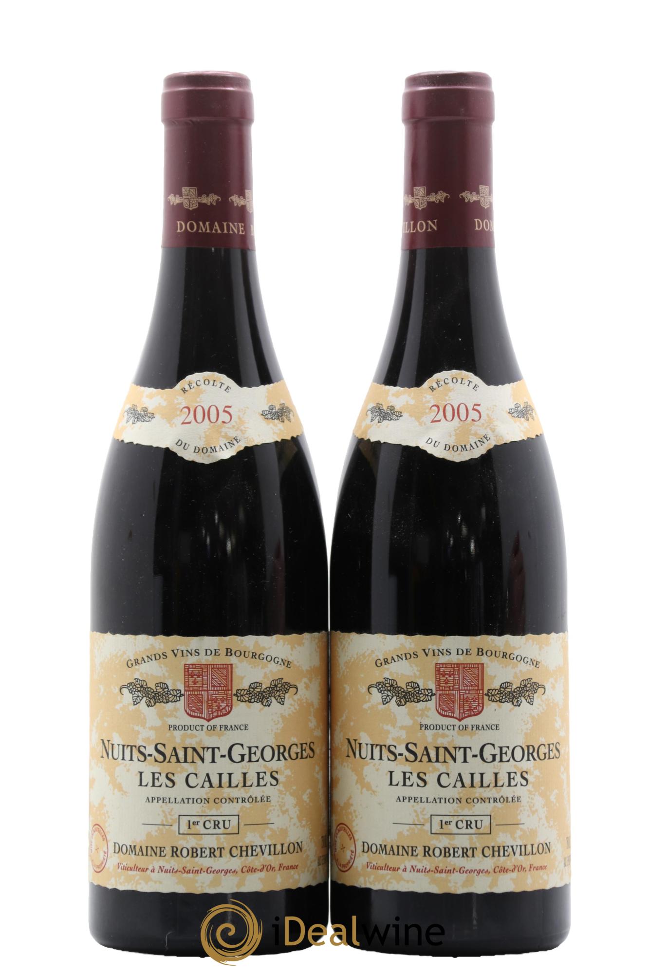 Nuits-Saint-Georges 1er Cru Les Cailles Robert Chevillon 2005 - Lot de 2 bouteilles - 0