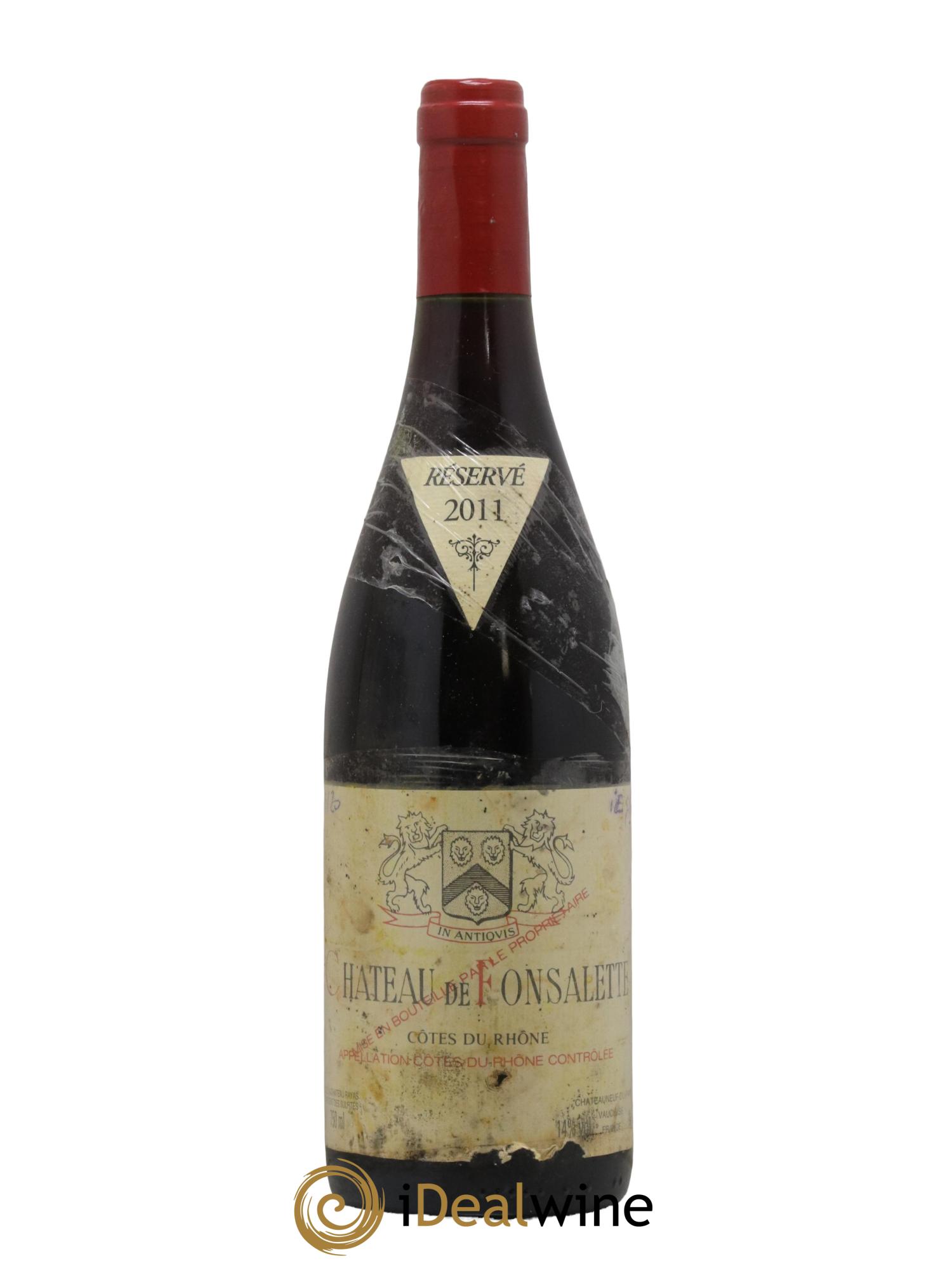 Côtes-du-Rhône Château de Fonsalette Emmanuel Reynaud 2011 - Lot de 1 bouteille - 0