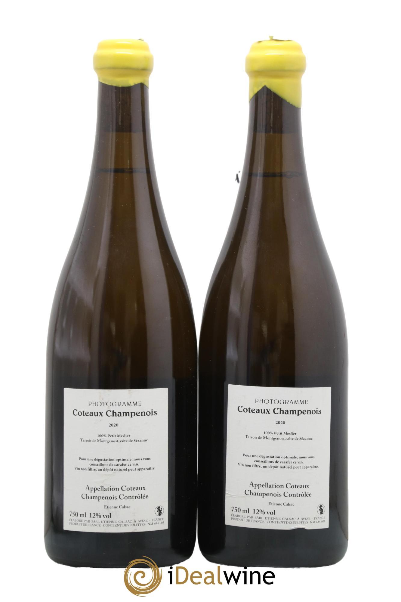 Coteaux Champenois Photogramme Etienne Calsac 2020 - Posten von 2 Flaschen - 1